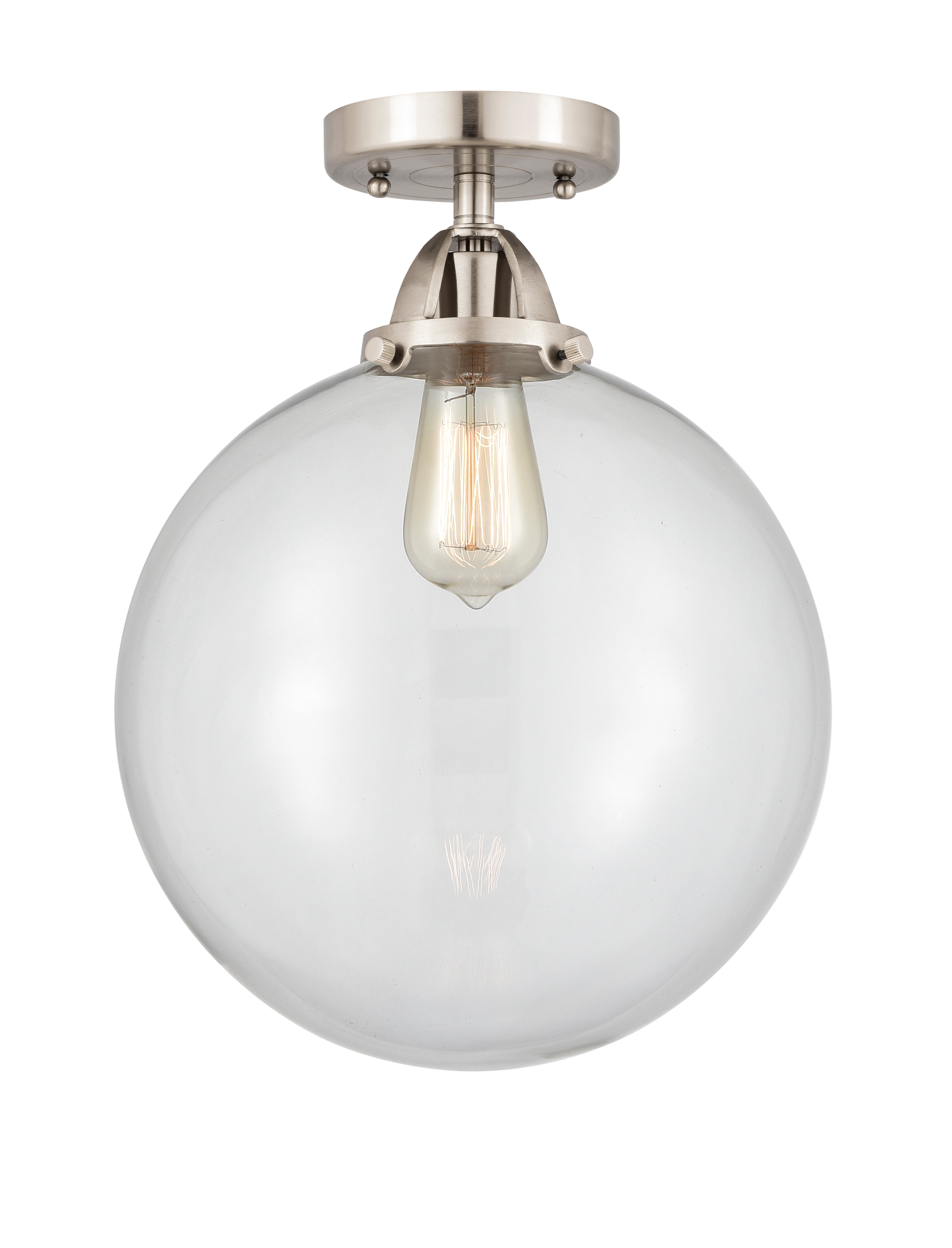 Nouveau Semi-Flush Mount Brushed Nickel