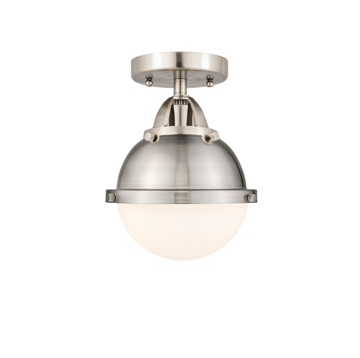 Hampden 7-Inch 1-Light Semi-Flush Mount with LED Bulb 9.625-Inch High