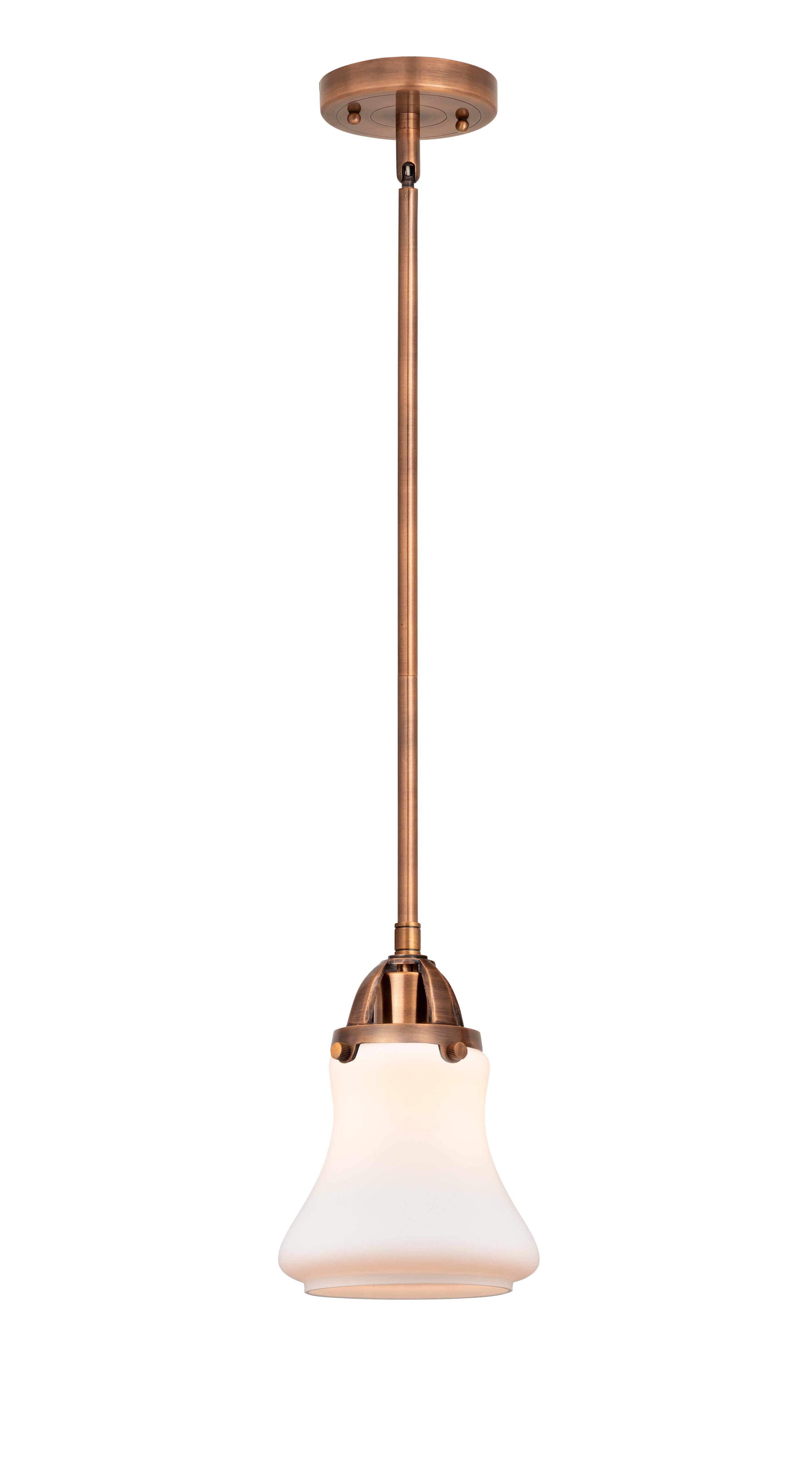 Nouveau 2 Mini Pendant Antique Copper Brass