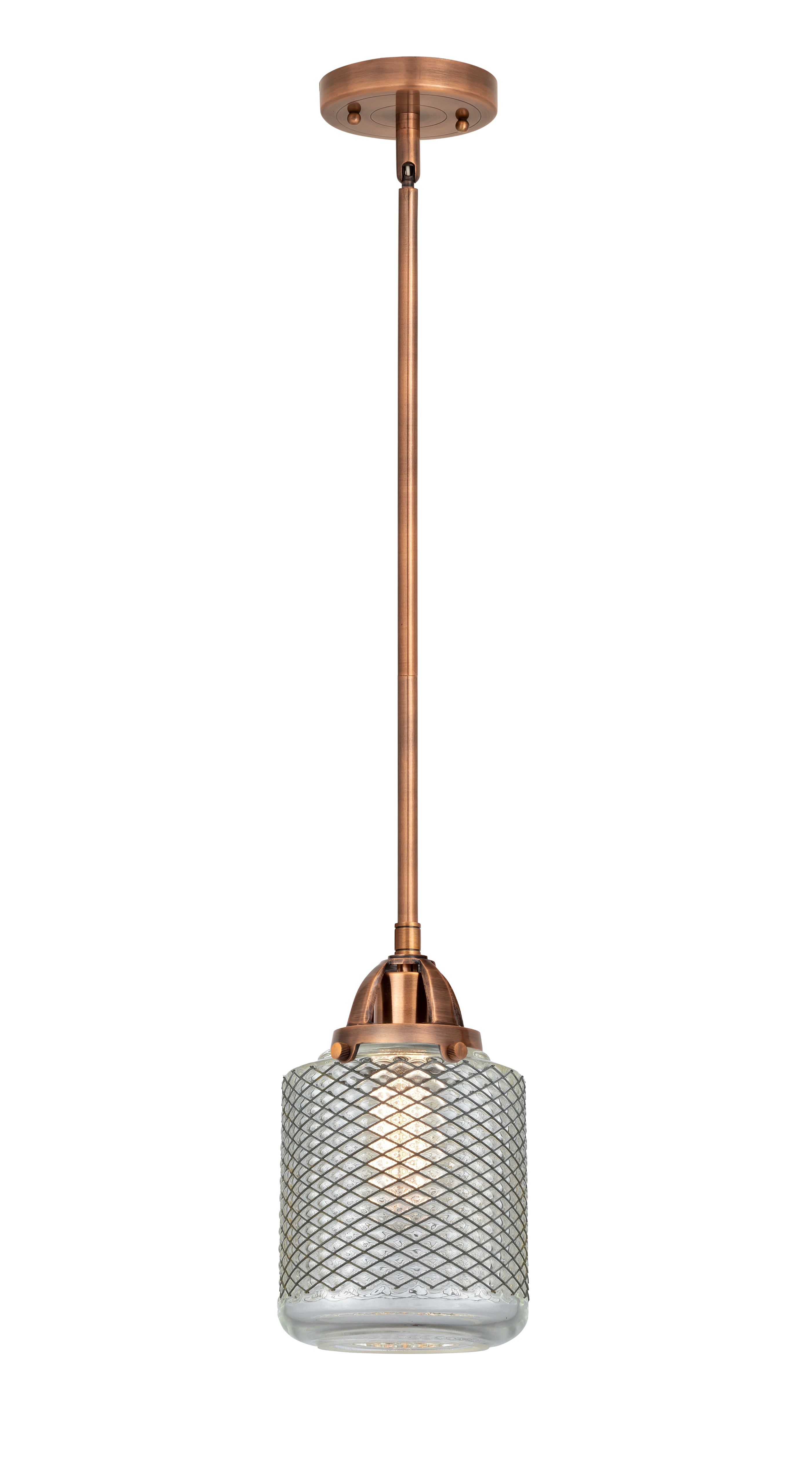 Nouveau 2 Mini Pendant Antique Copper