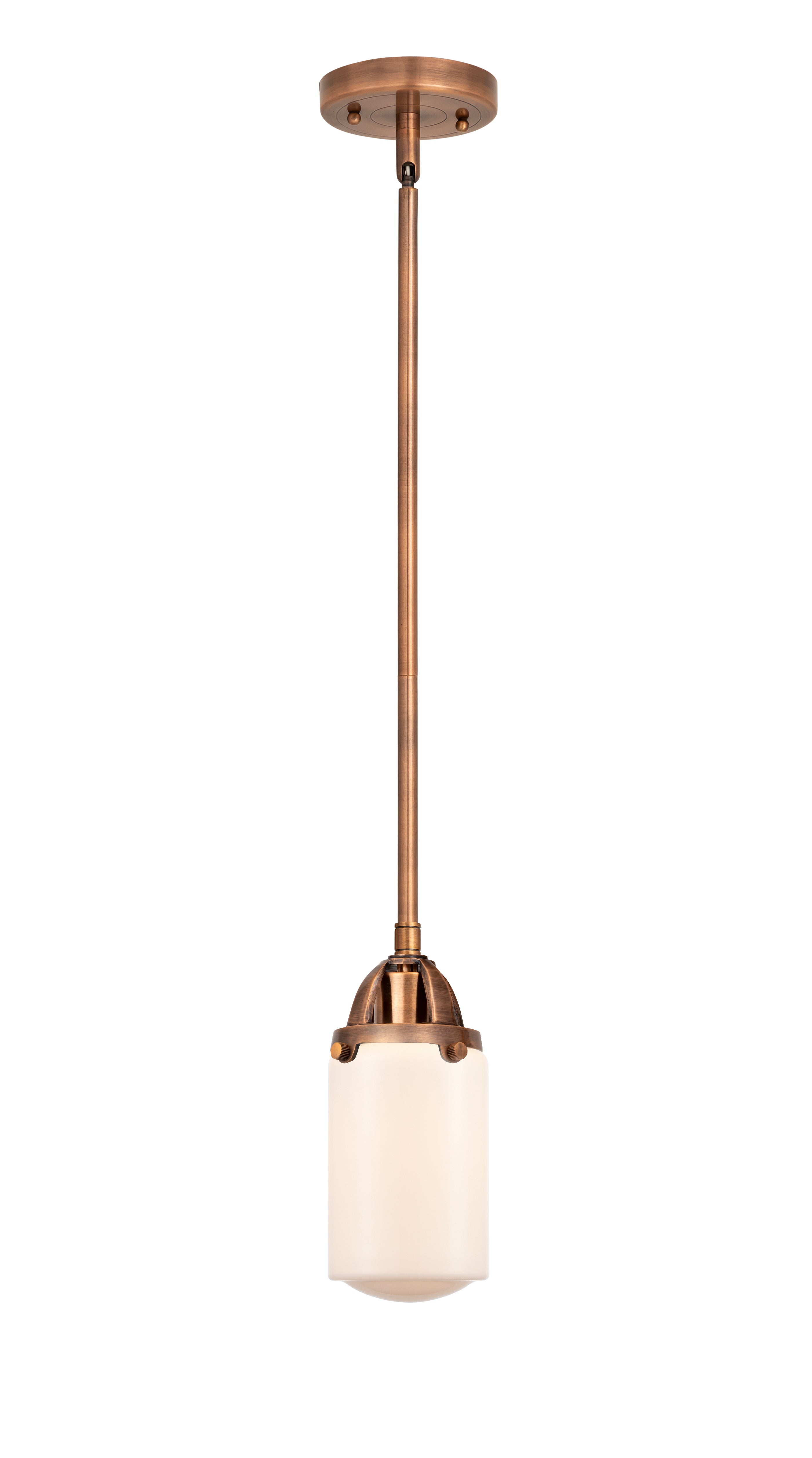 Nouveau 2 Mini Pendant Antique Copper Brass