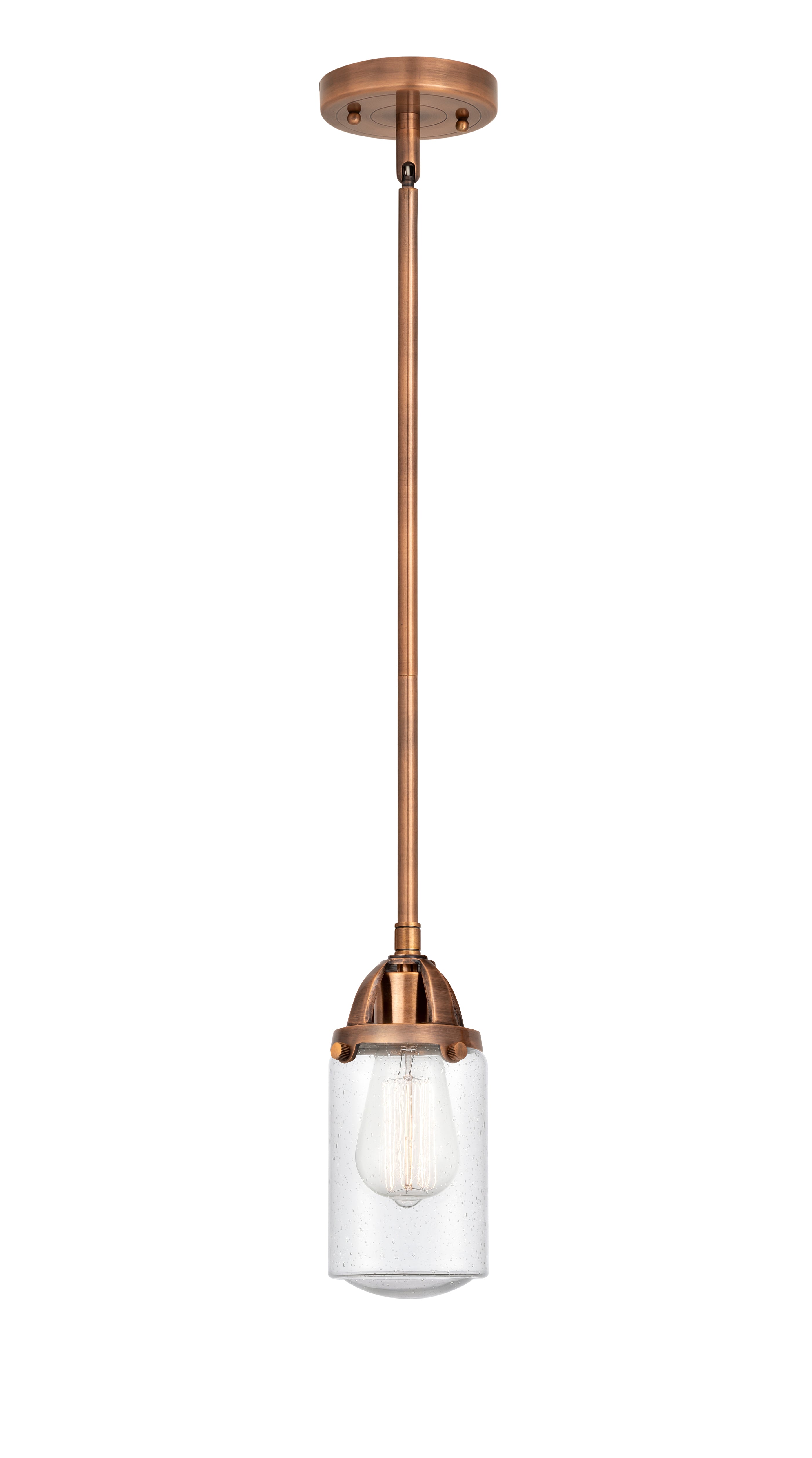 Nouveau 2 Mini Pendant Antique Copper