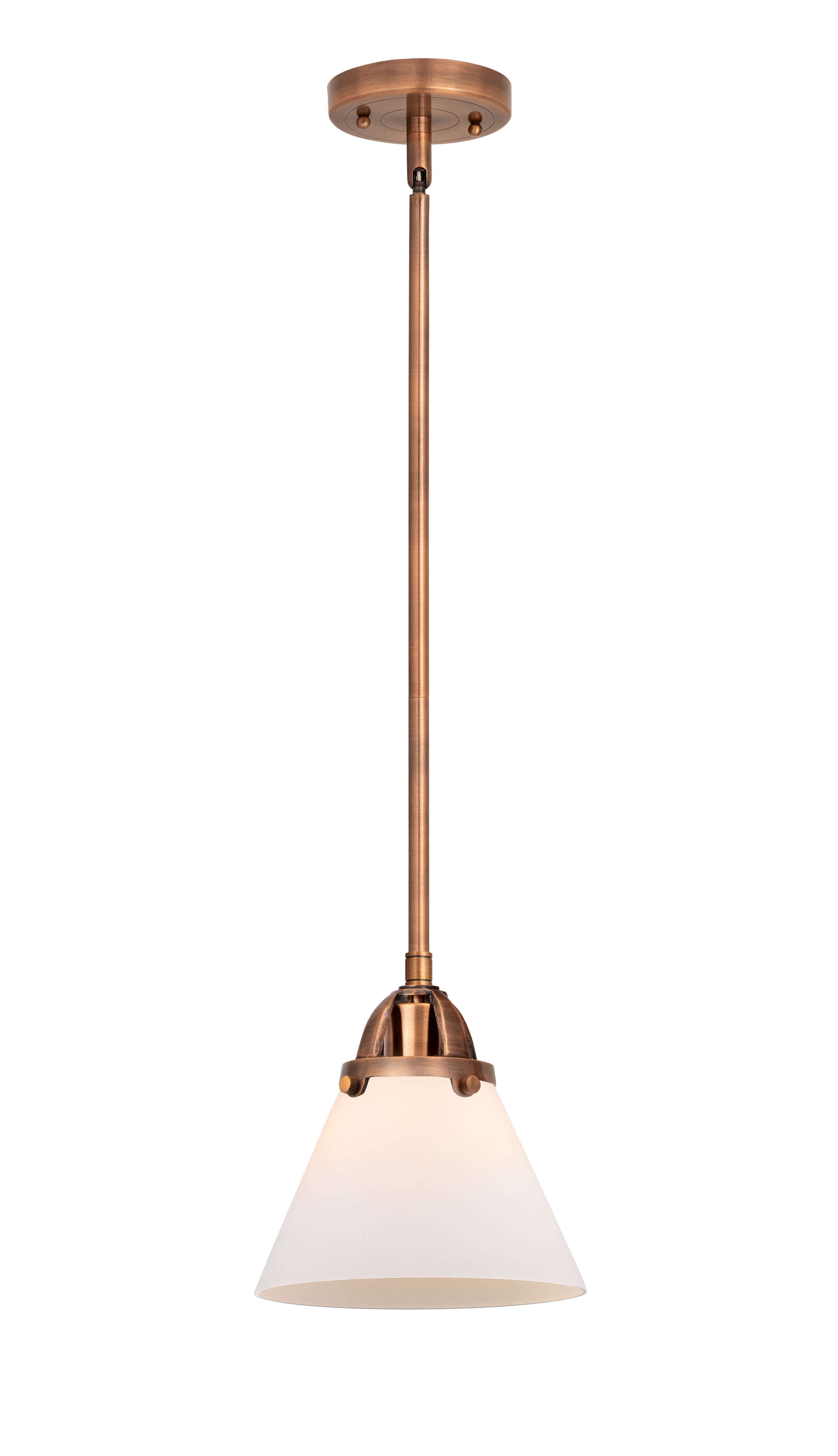 Nouveau 2 Mini Pendant Antique Copper Brass