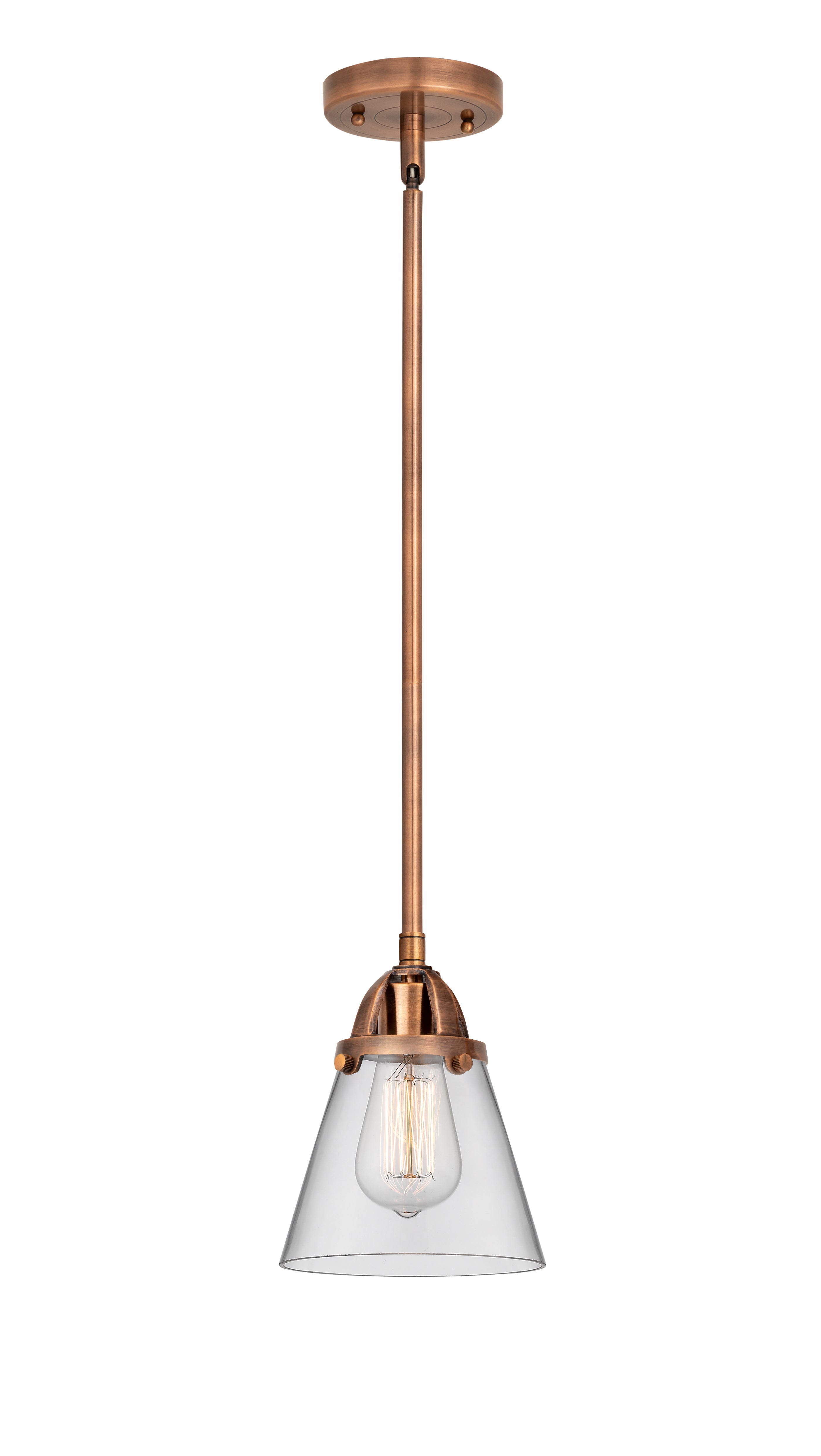 Nouveau 2 Mini Pendant Antique Copper Finish