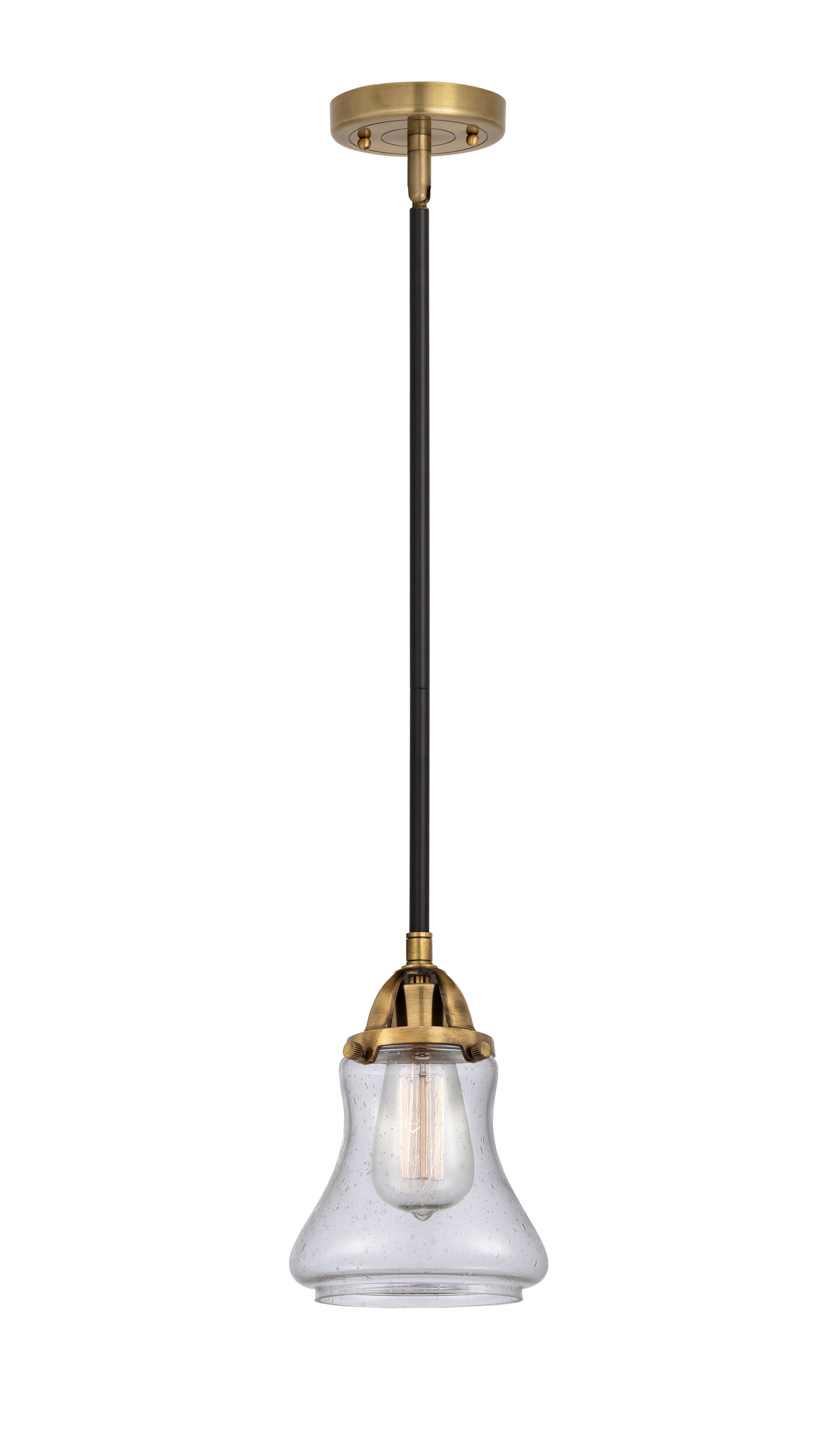 Nouveau 2 Mini Pendant Antique Copper Brass