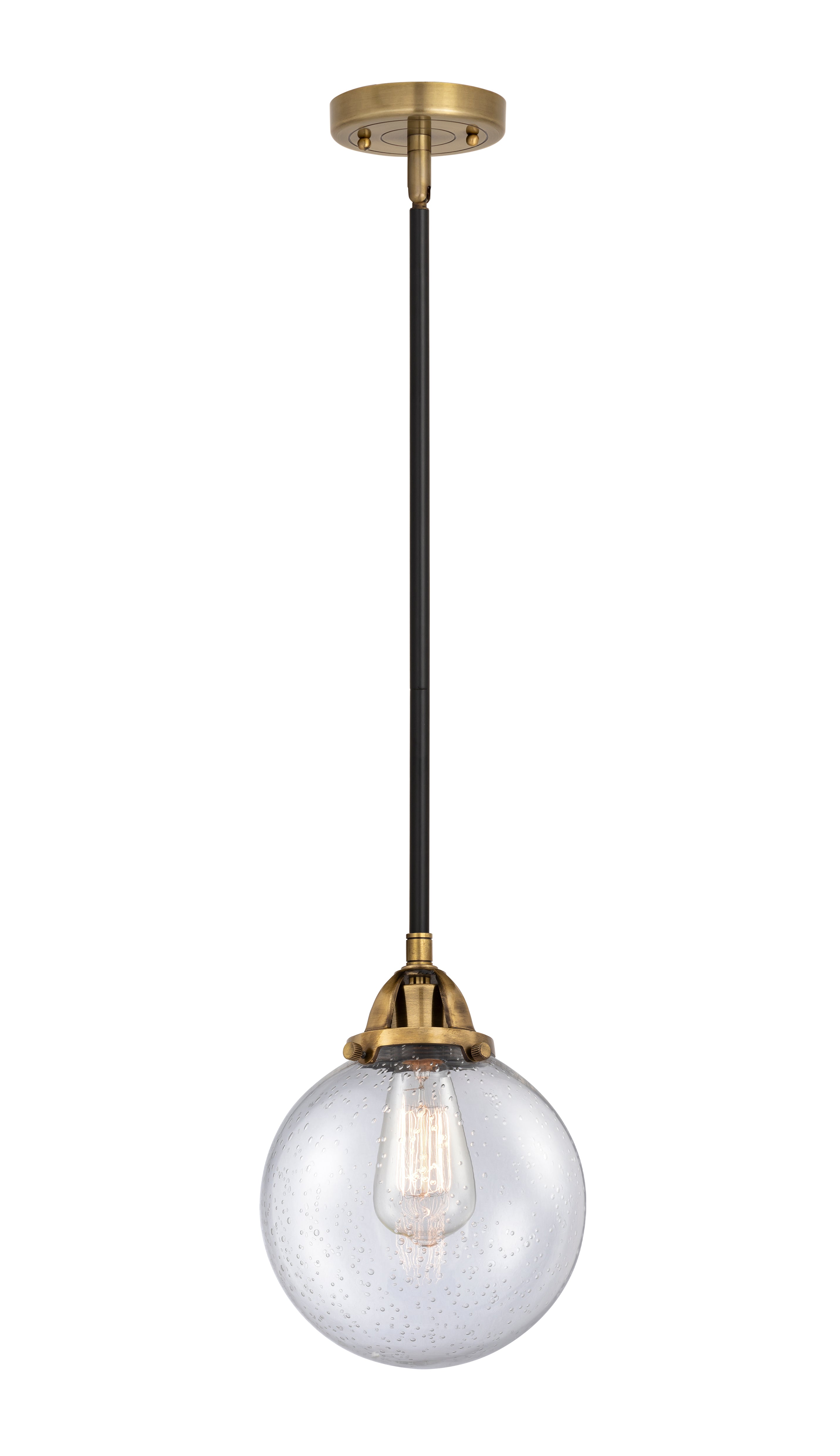Nouveau 2 Mini Pendant Antique Copper Brass
