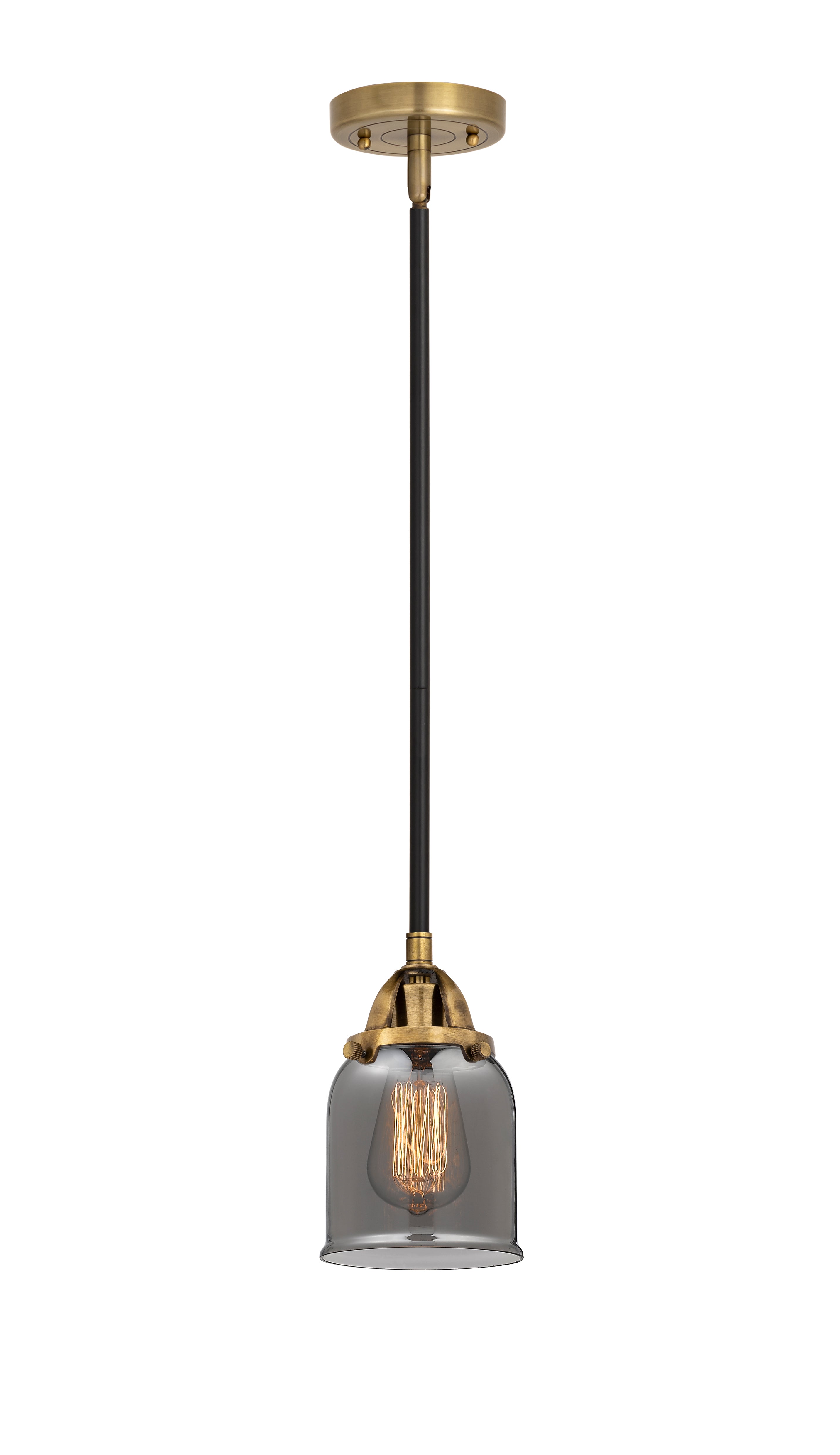Nouveau 2 Mini Pendant Antique Copper Brass