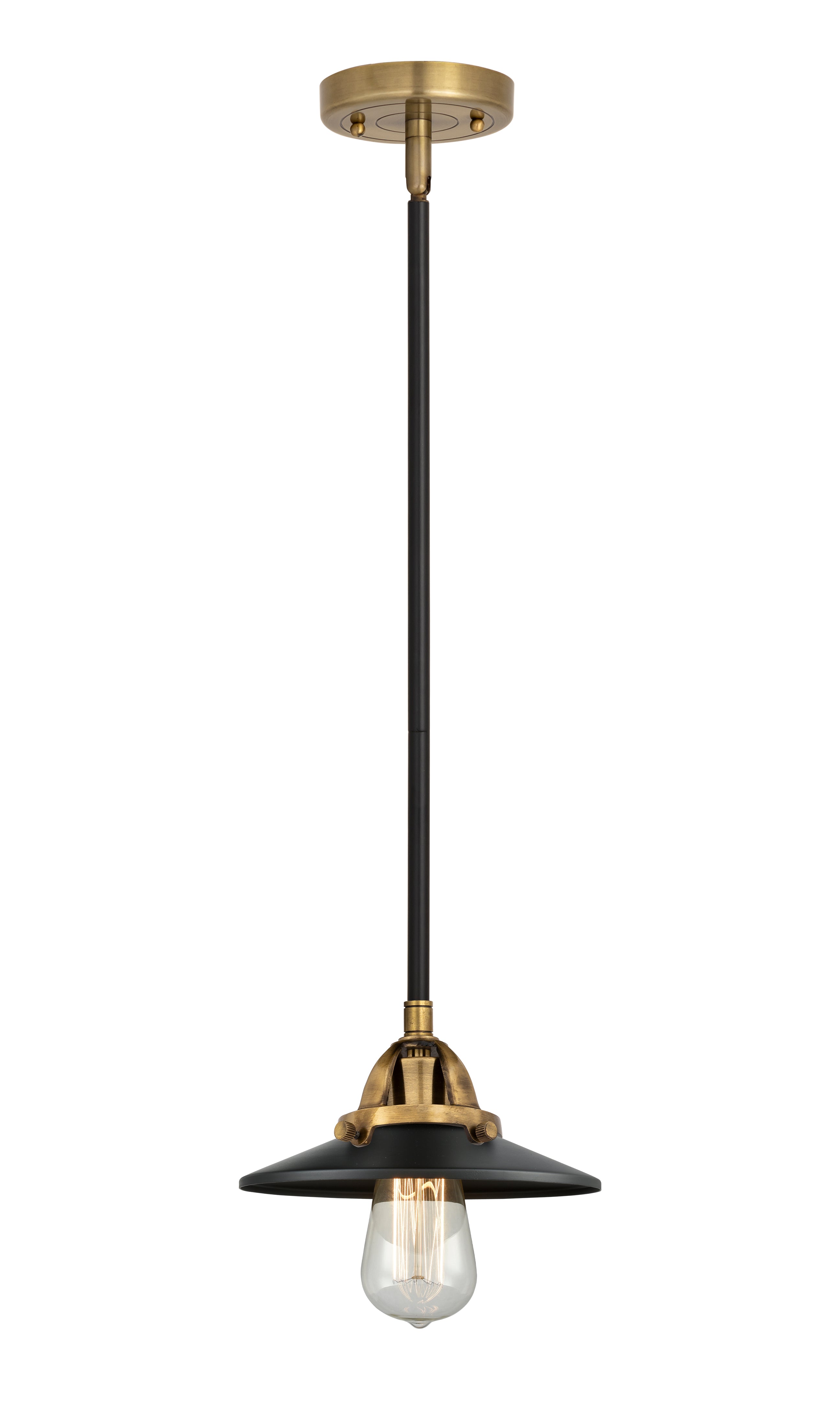 Nouveau 2 Mini Pendant Antique Copper Brass