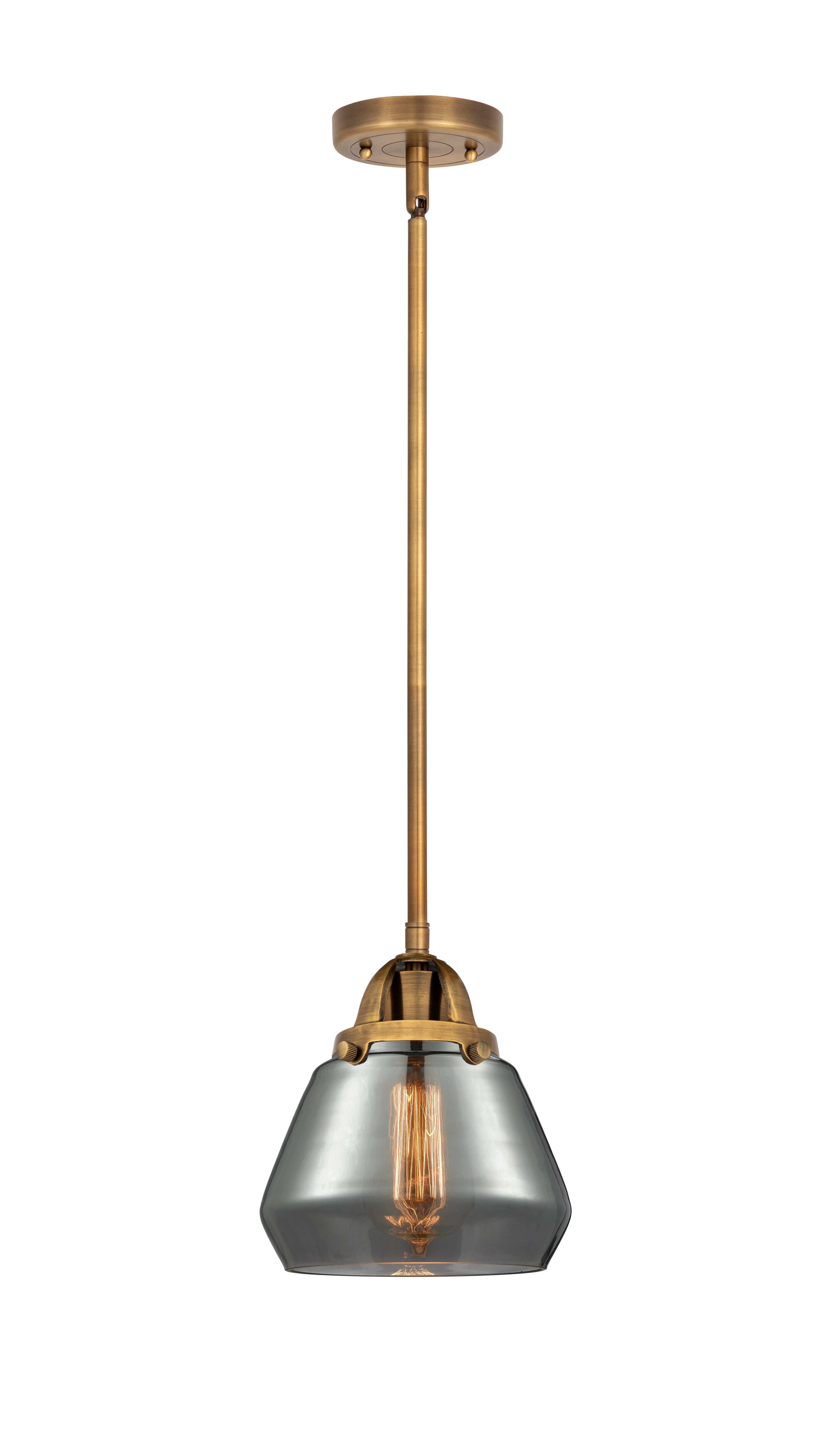 Nouveau 2 Mini Pendant Antique Copper Brass
