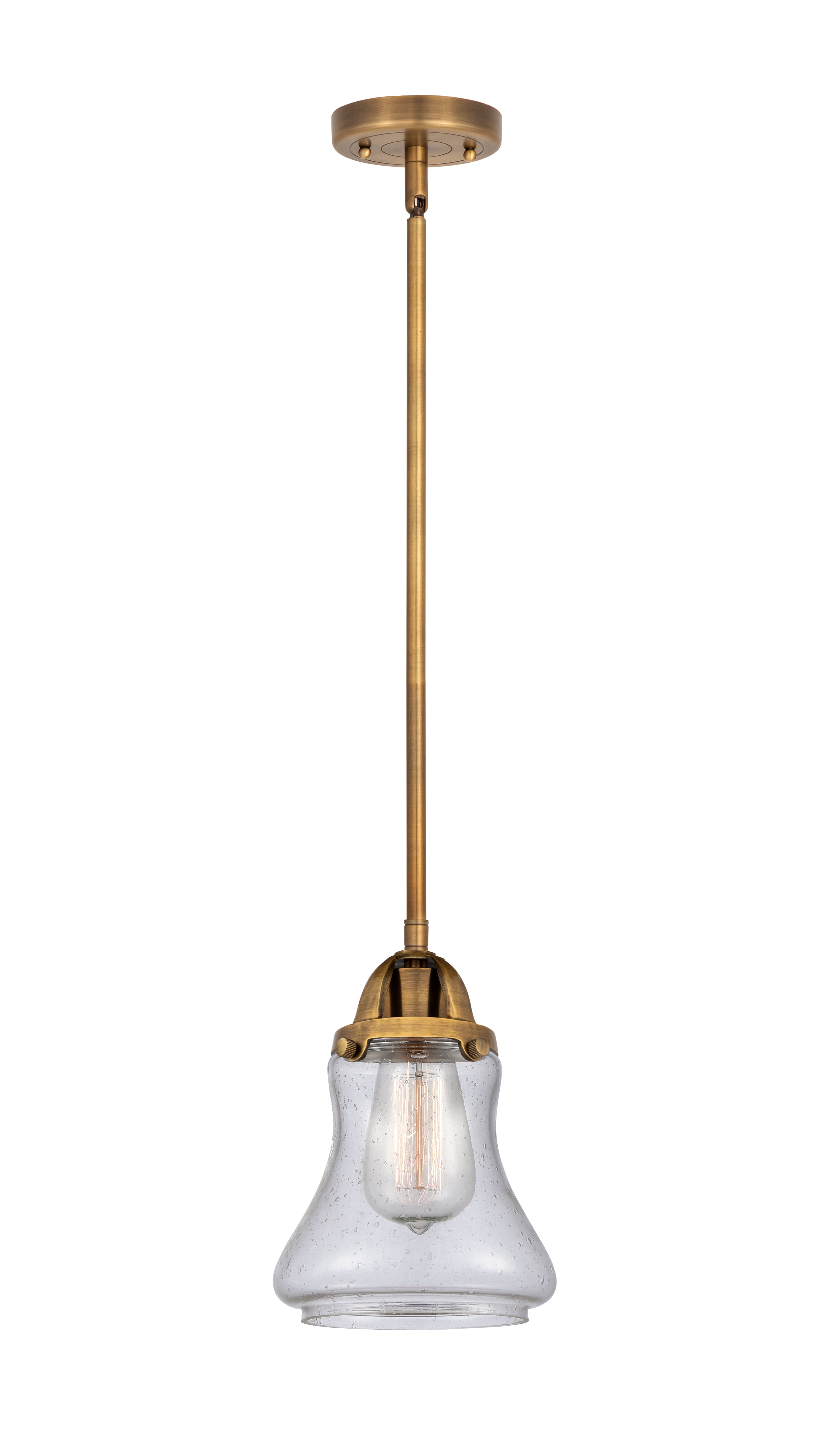 Nouveau 2 Mini Pendant Antique Copper Brass
