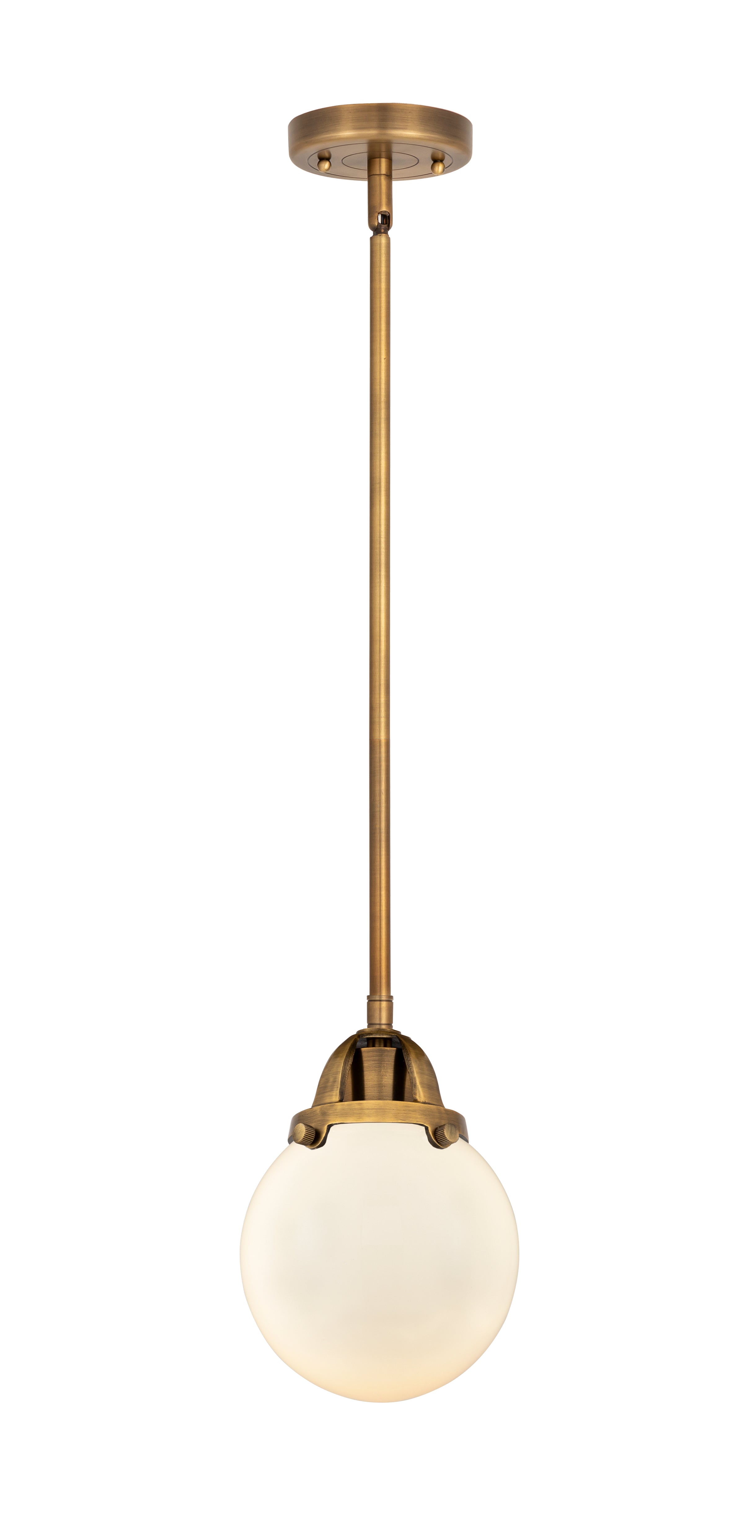 Nouveau 2 Mini Pendant Cast Brass Antique Copper
