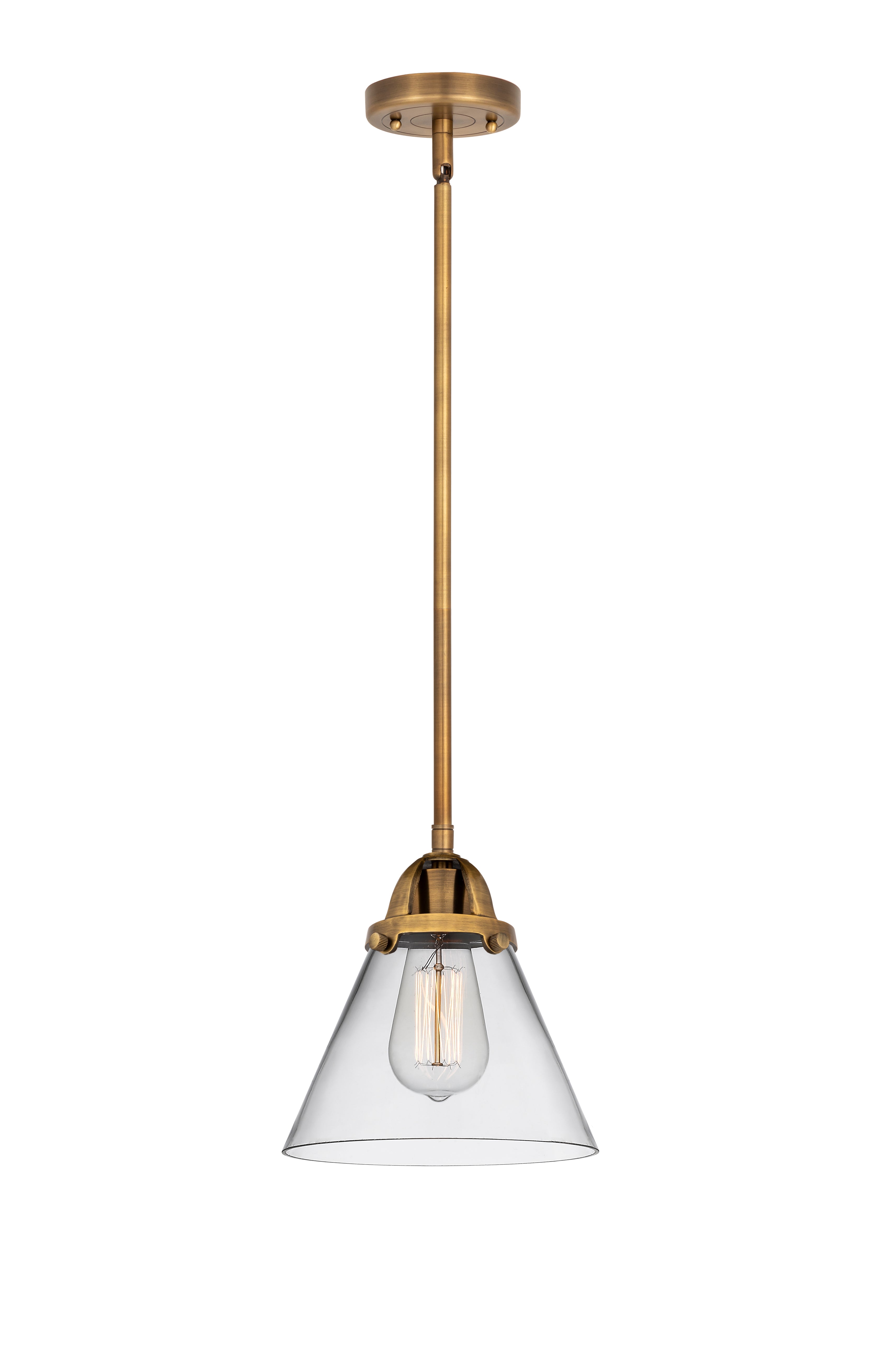 Nouveau 2 Mini Pendant Antique Copper Brass