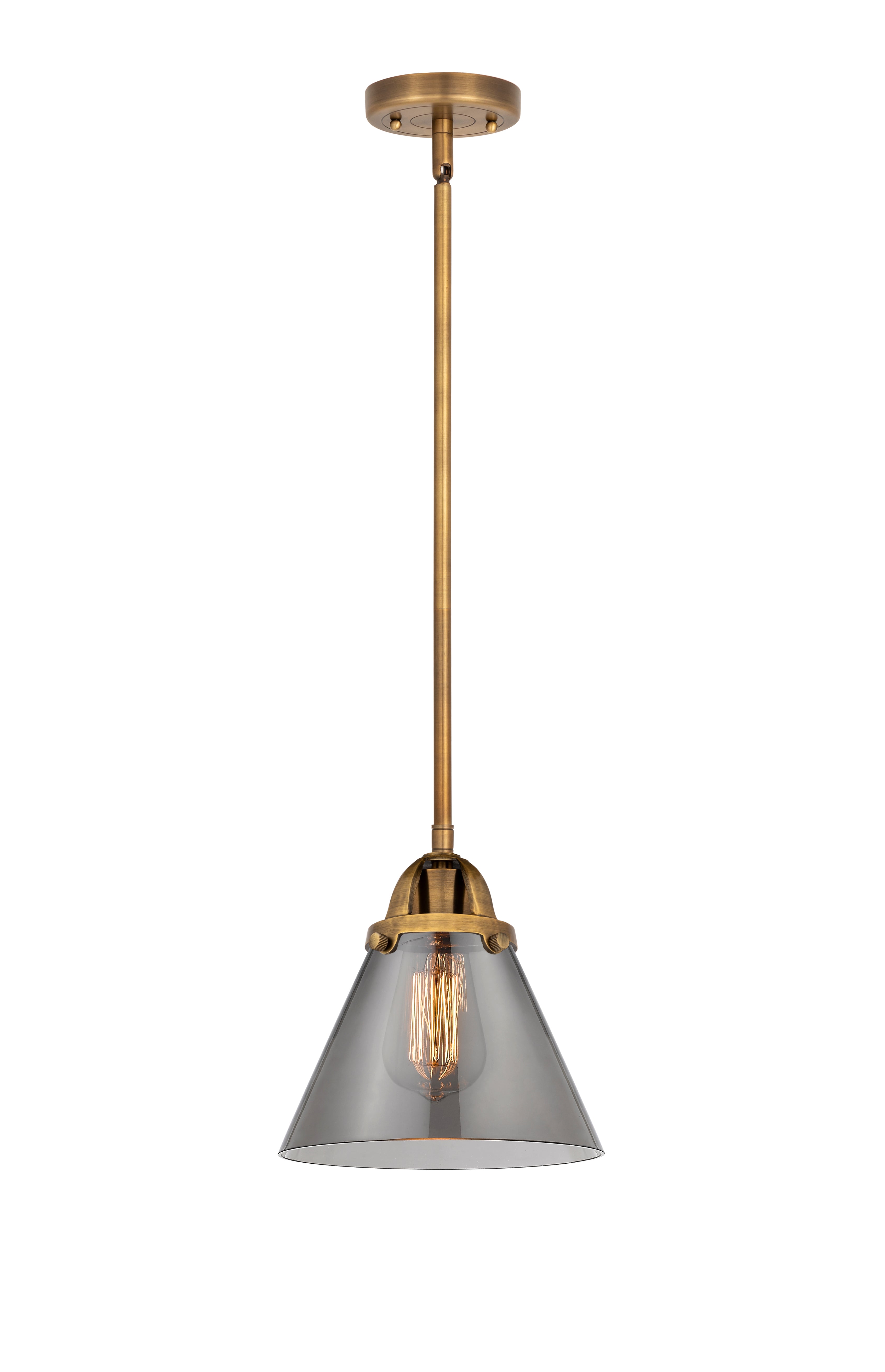 Nouveau 2 Mini Pendant Antique Copper Brass