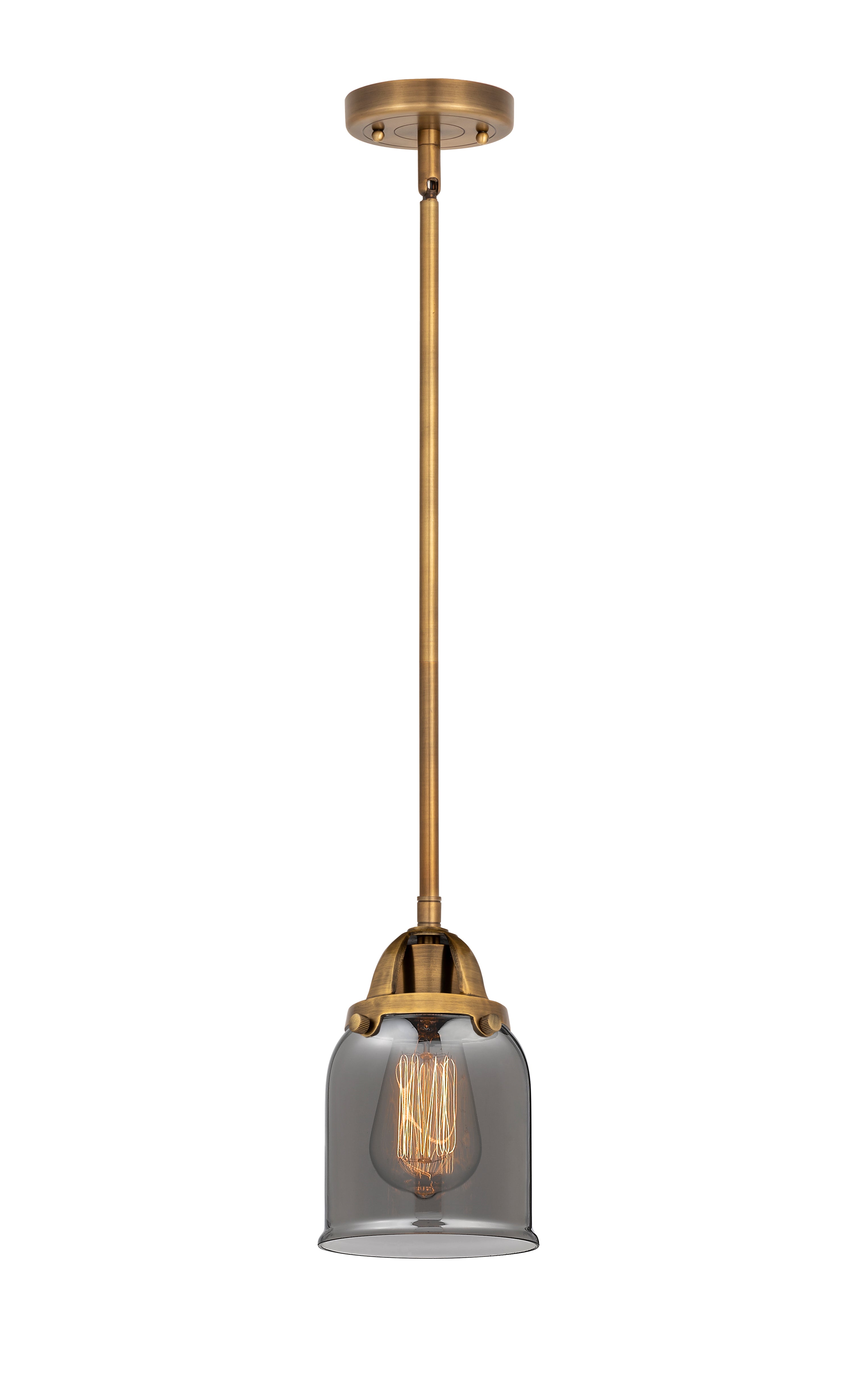 Nouveau 2 Mini Pendant Antique Copper Brass
