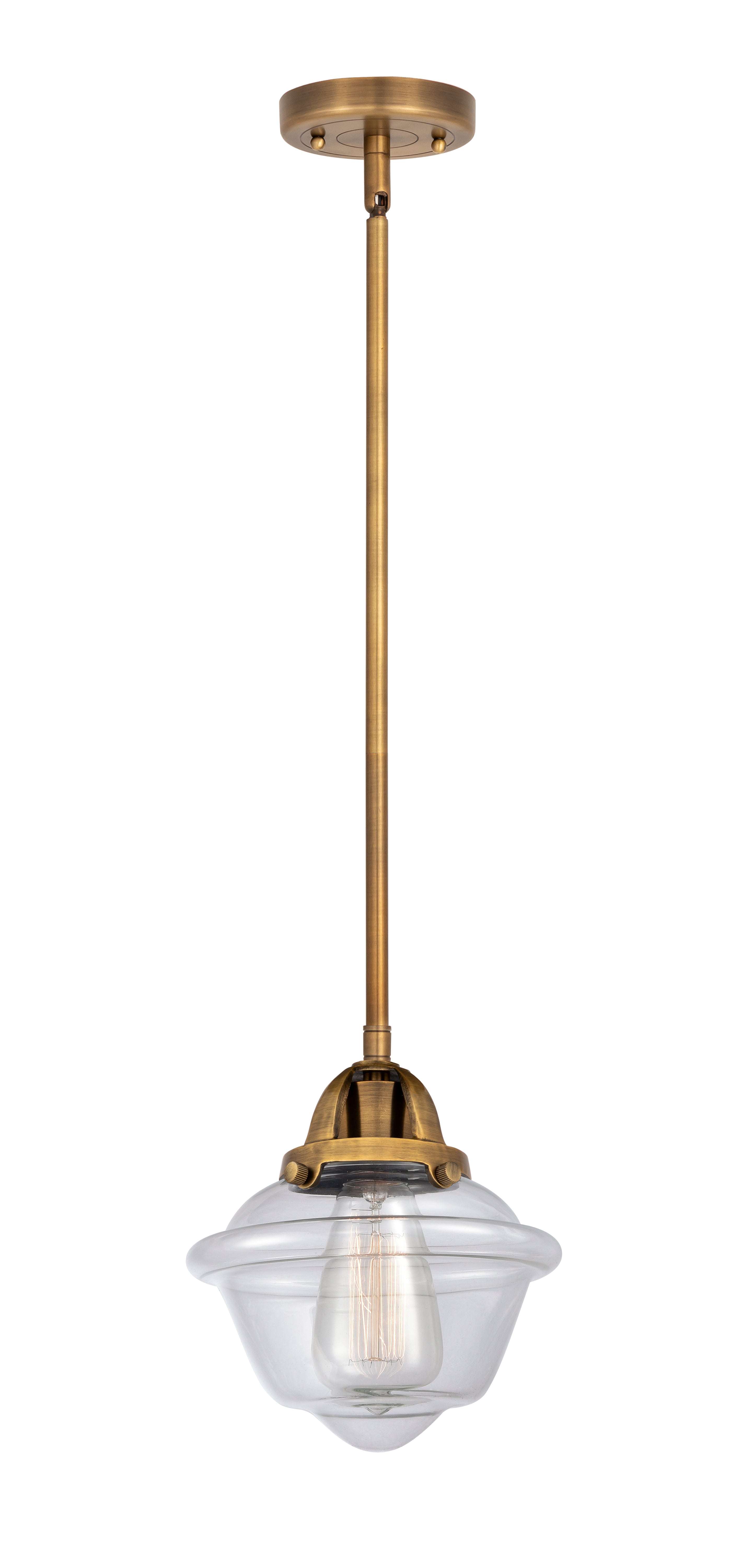 Nouveau 2 Mini Pendant Antique Copper Brass