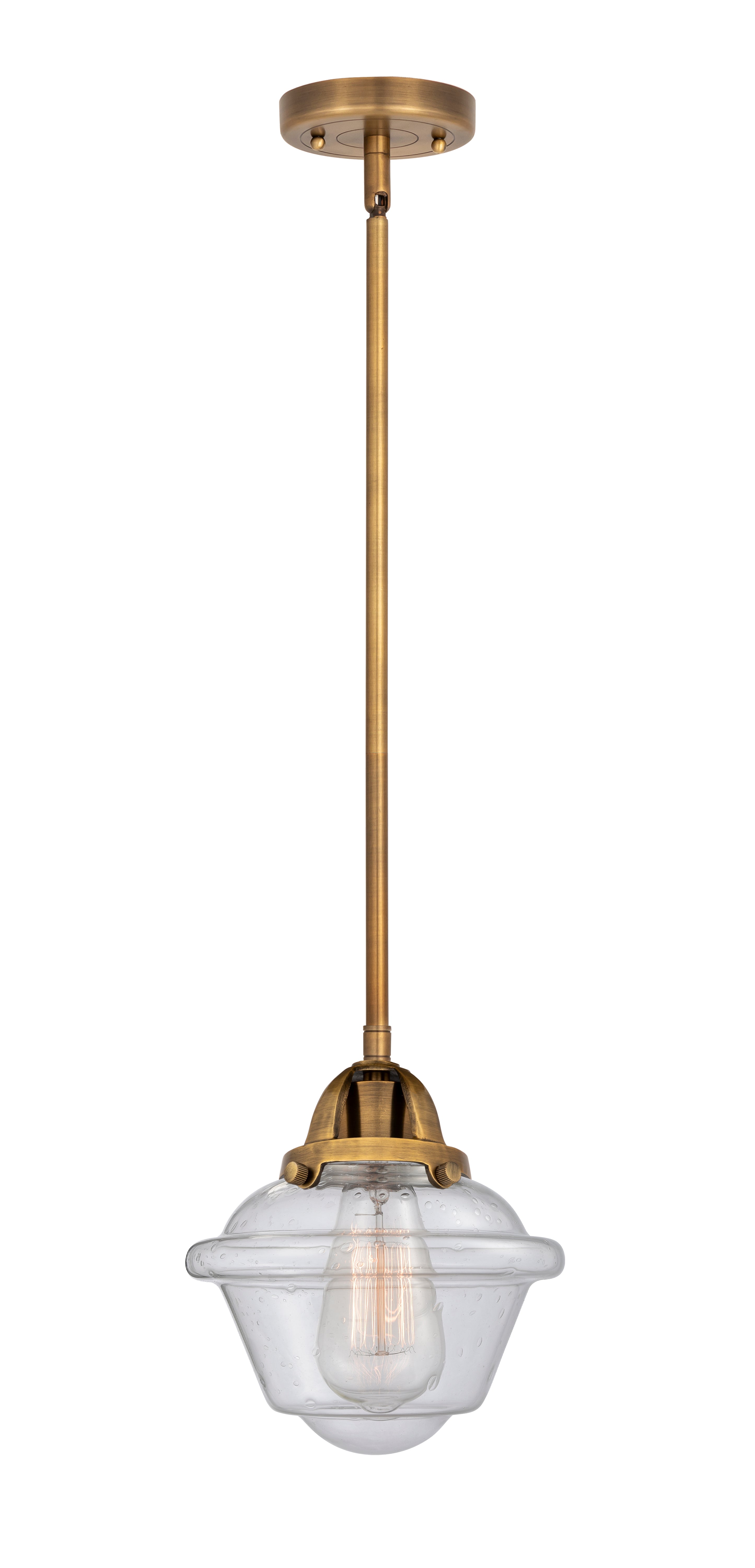 Nouveau 2 Mini Pendant Antique Copper Brass
