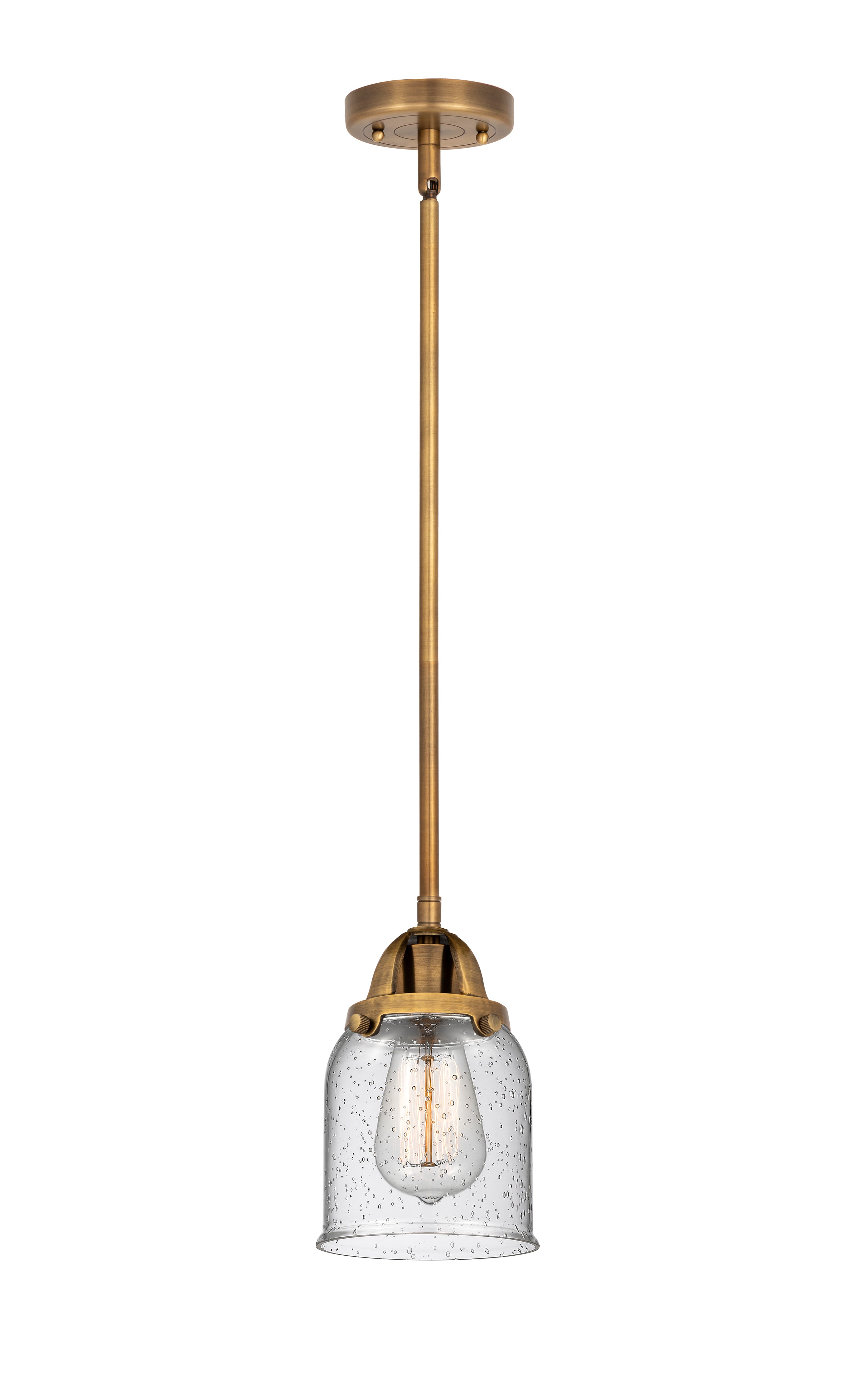 Nouveau 2 Mini Pendant Antique Copper Brass