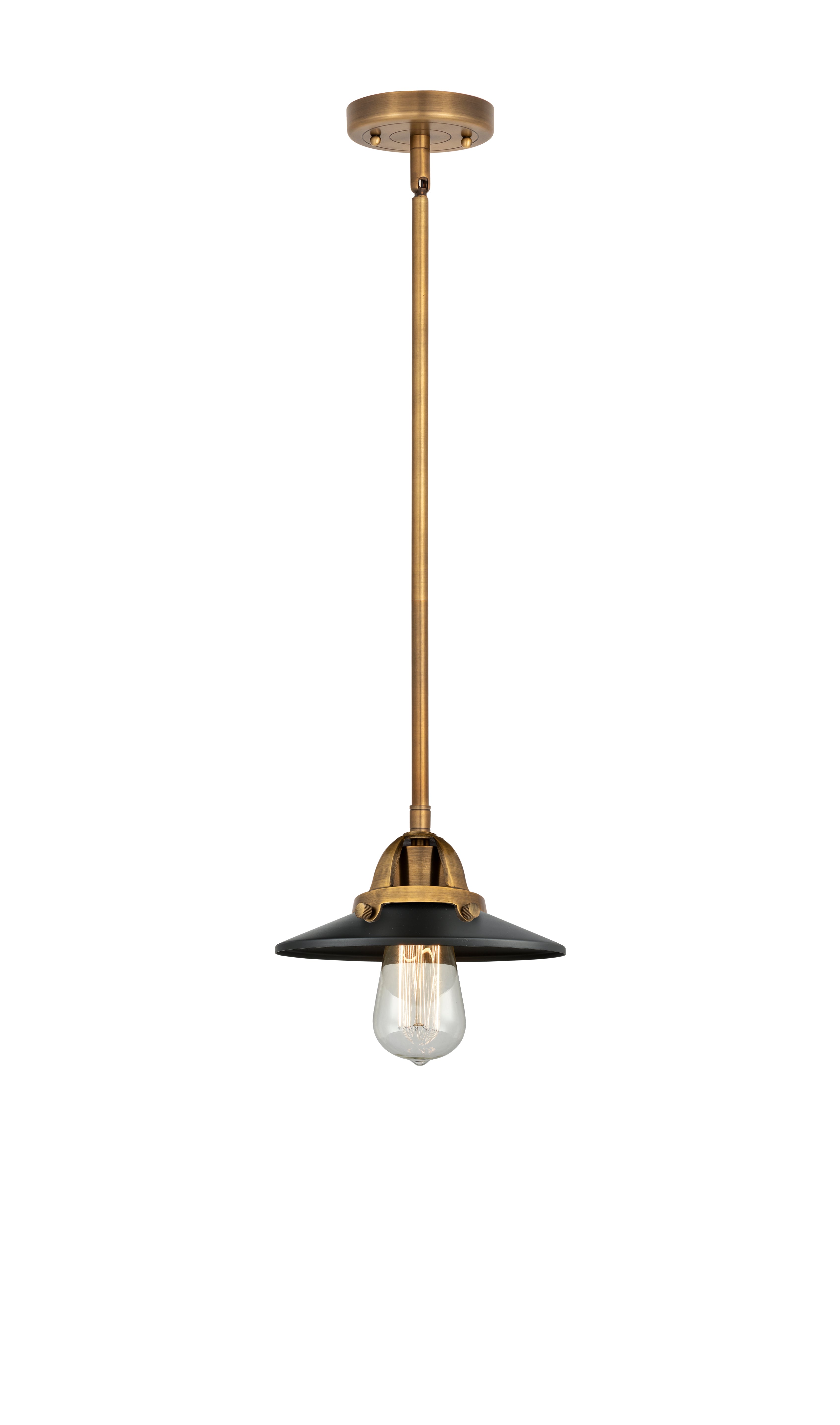 Nouveau 2 Mini Pendant Antique Copper Brass