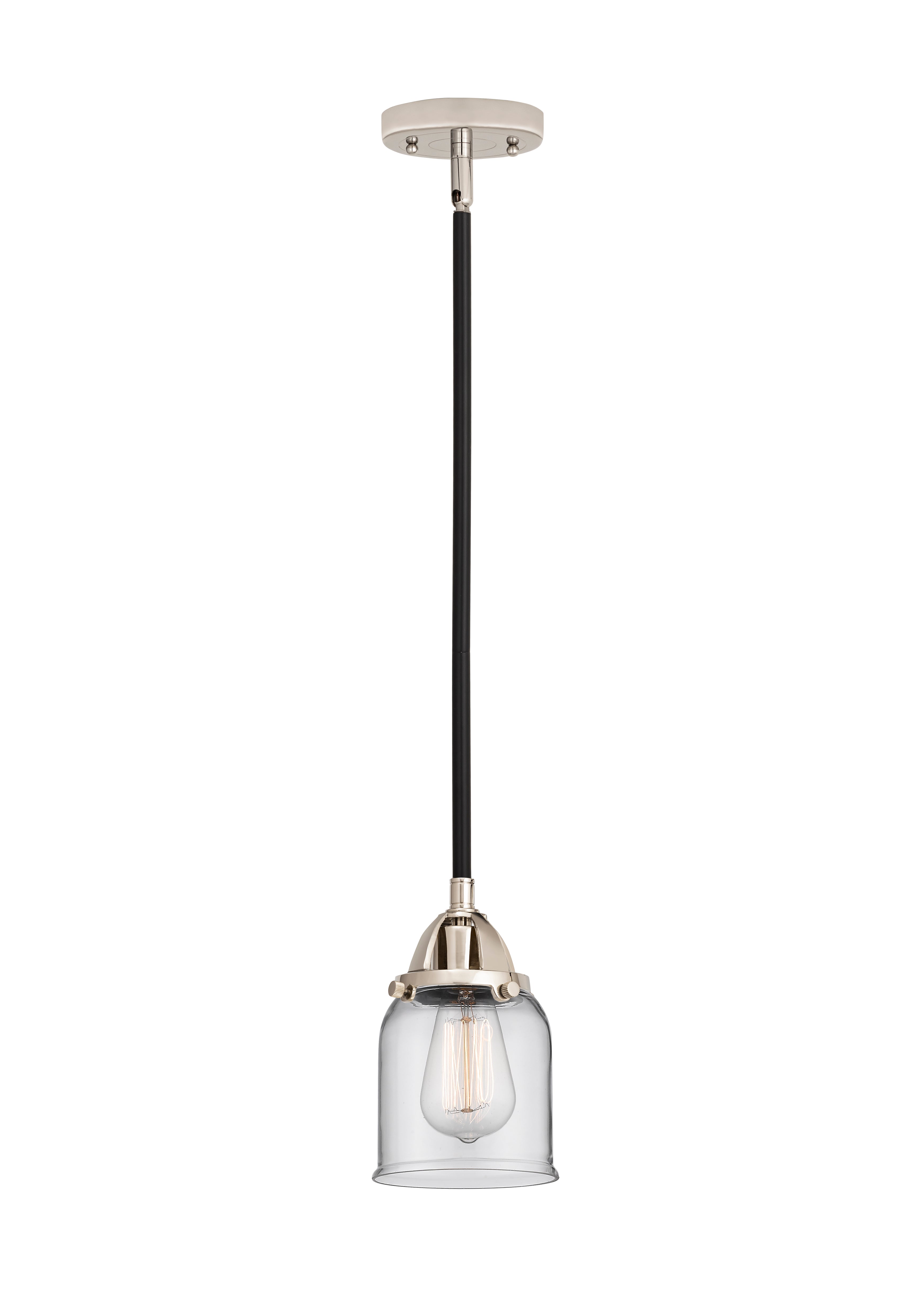 Nouveau 2 Mini Pendant Antique Copper Brass