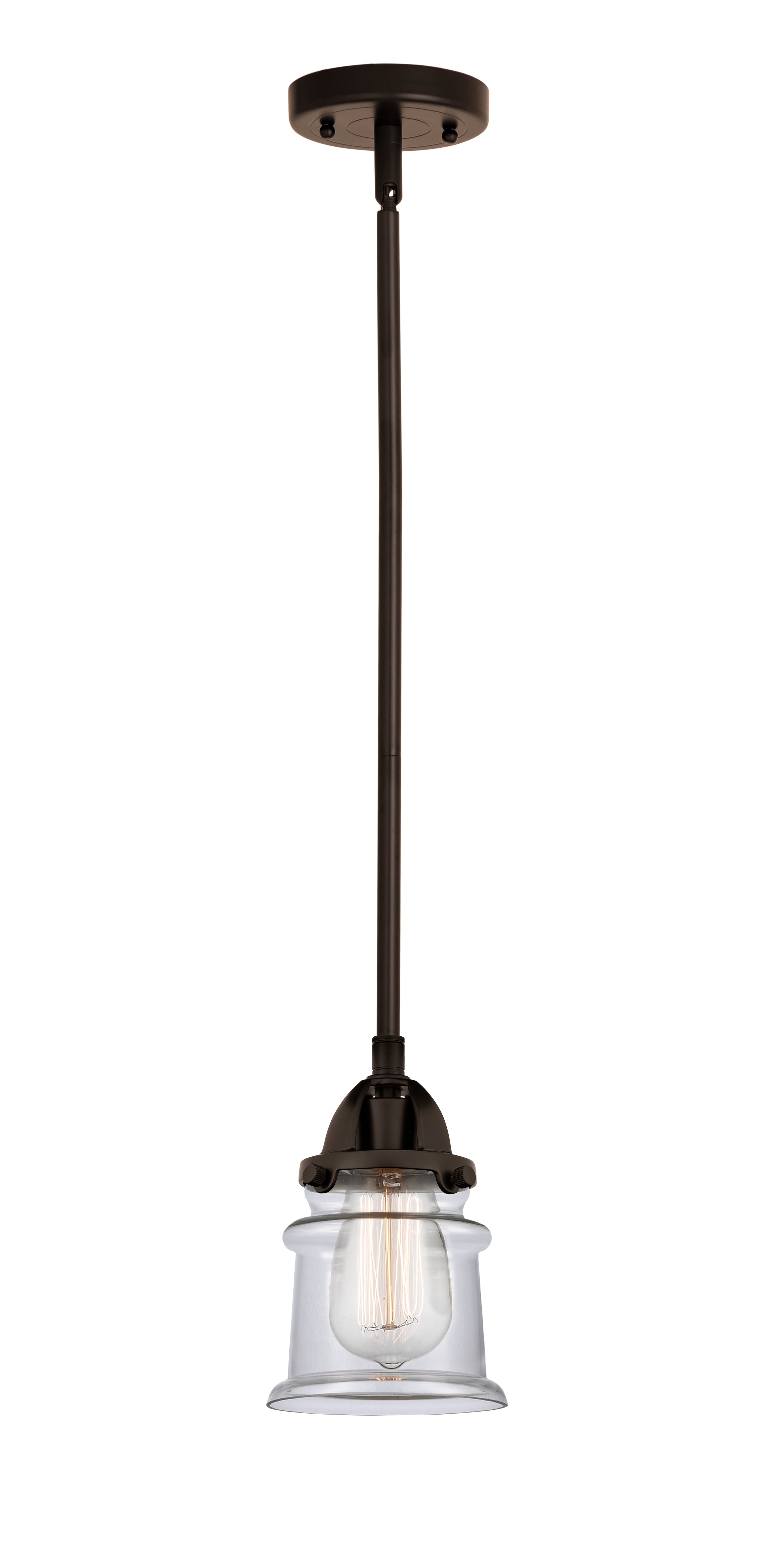 Nouveau 2 Mini Pendant Cast Brass Antique