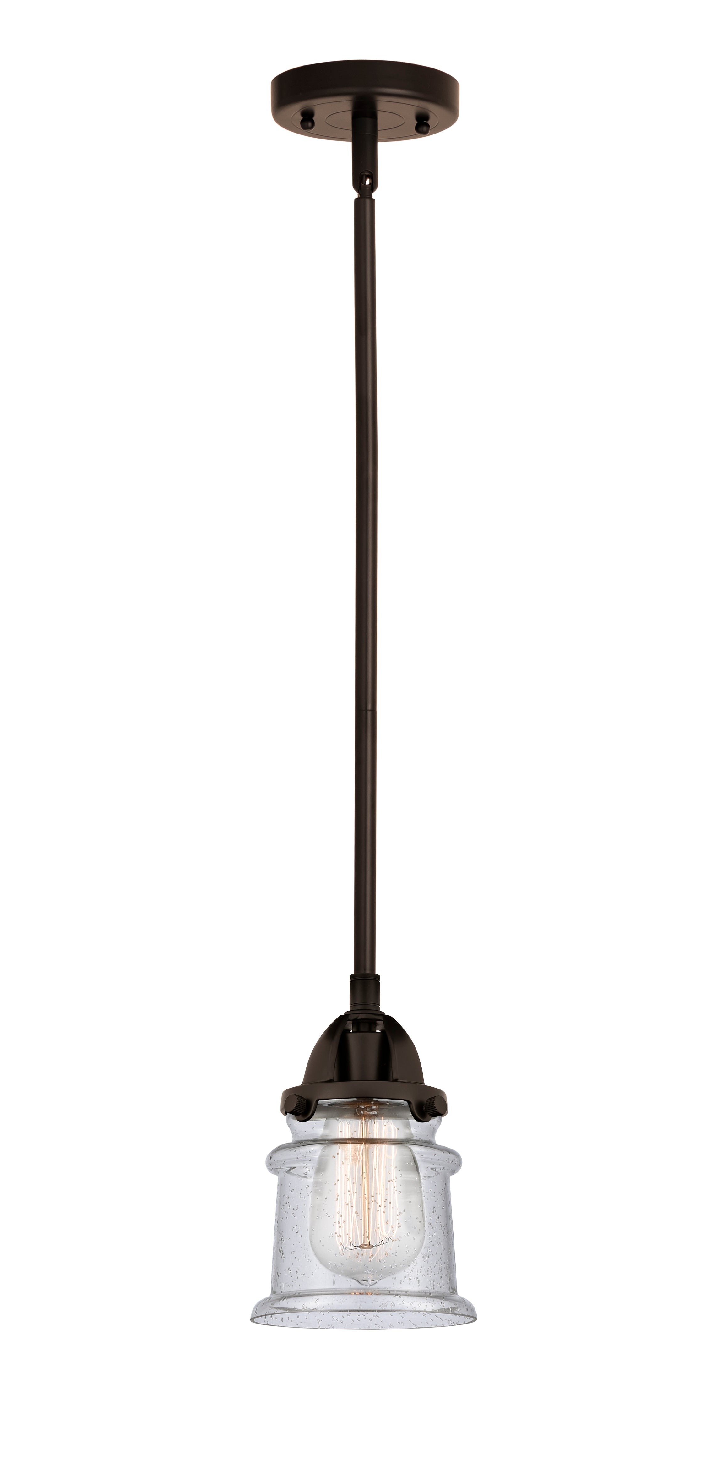 Nouveau 2 Mini Pendant Cast Brass Antique