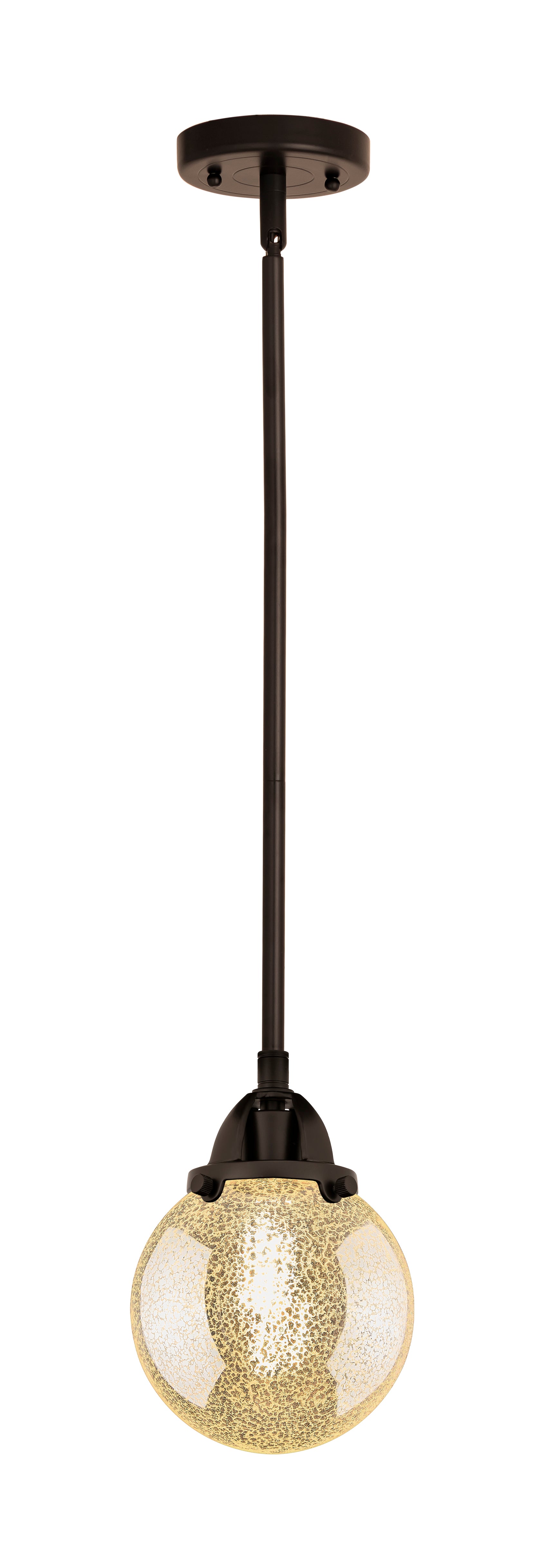 Nouveau 2 Mini Pendant Cast Brass Antique Copper