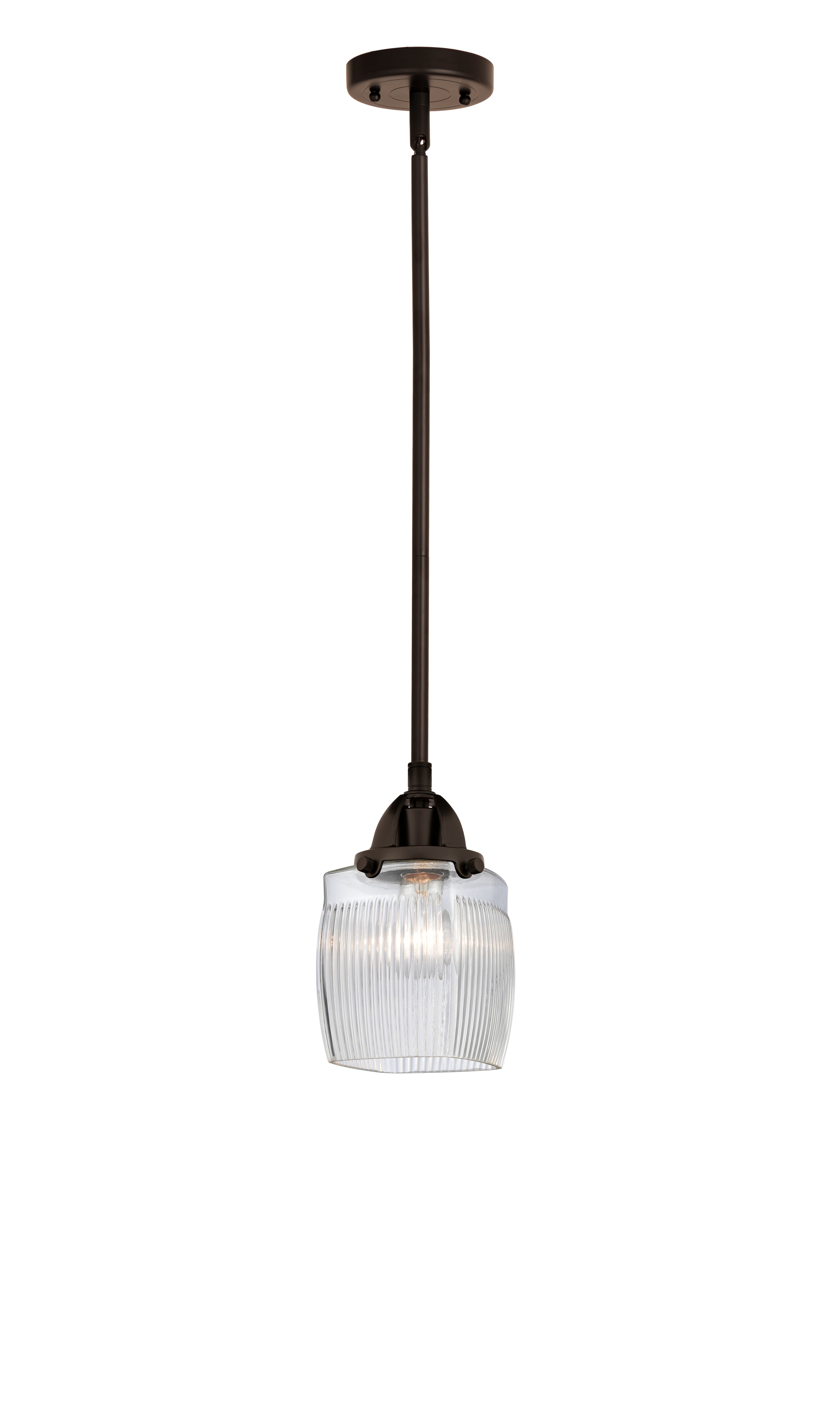 Nouveau 2 Mini Pendant Antique Copper Brass