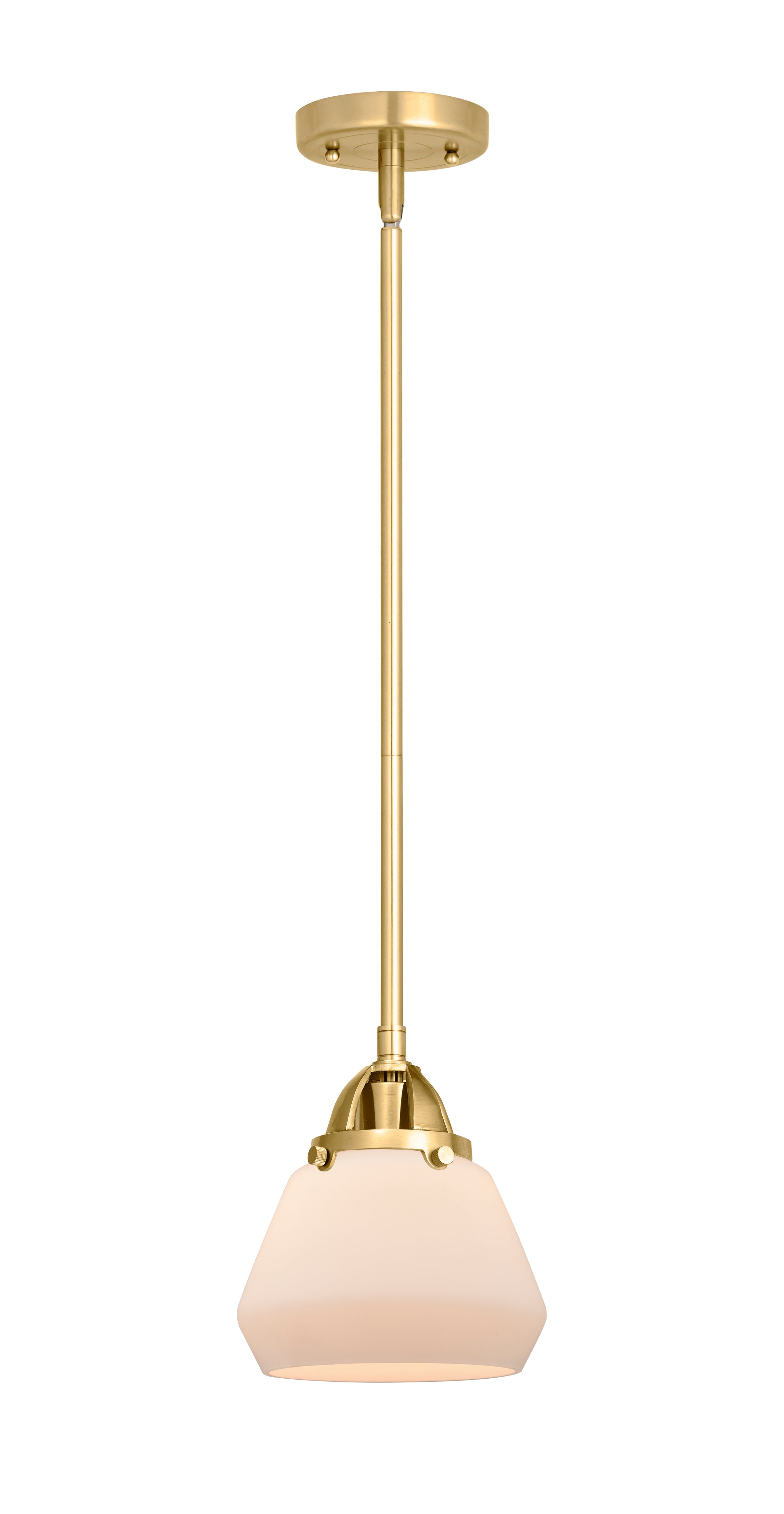 Nouveau 2 Mini Pendant Cast Brass Antique
