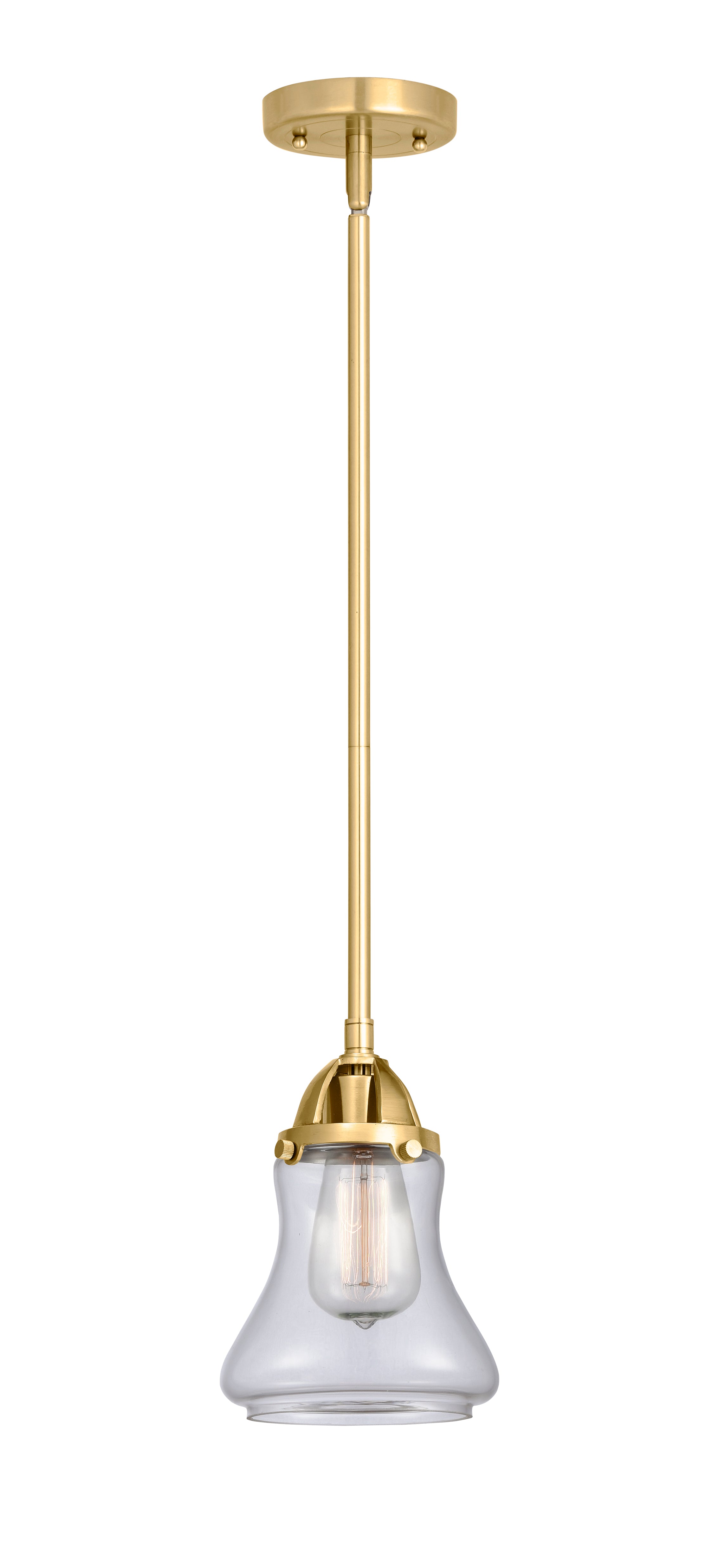 Nouveau 2 Mini Pendant Antique Copper Brass