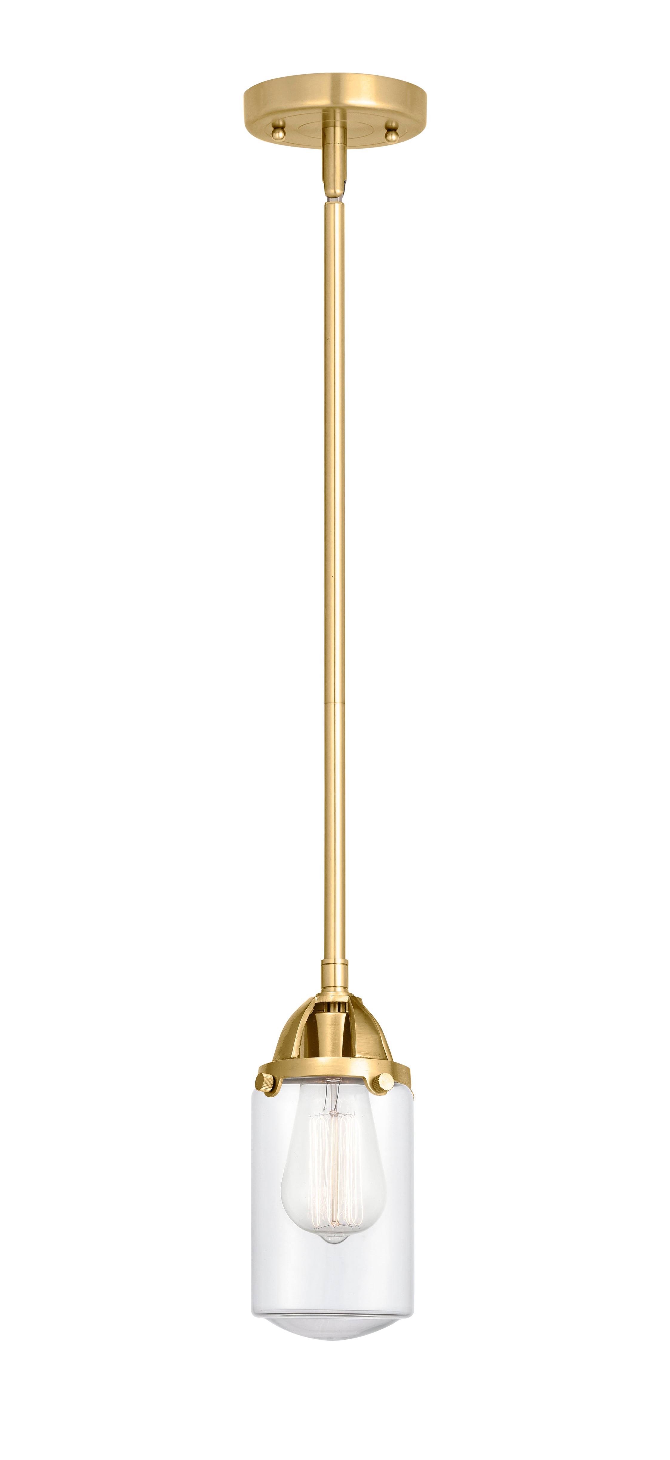 Nouveau 2 Mini Pendant Antique Copper Brass