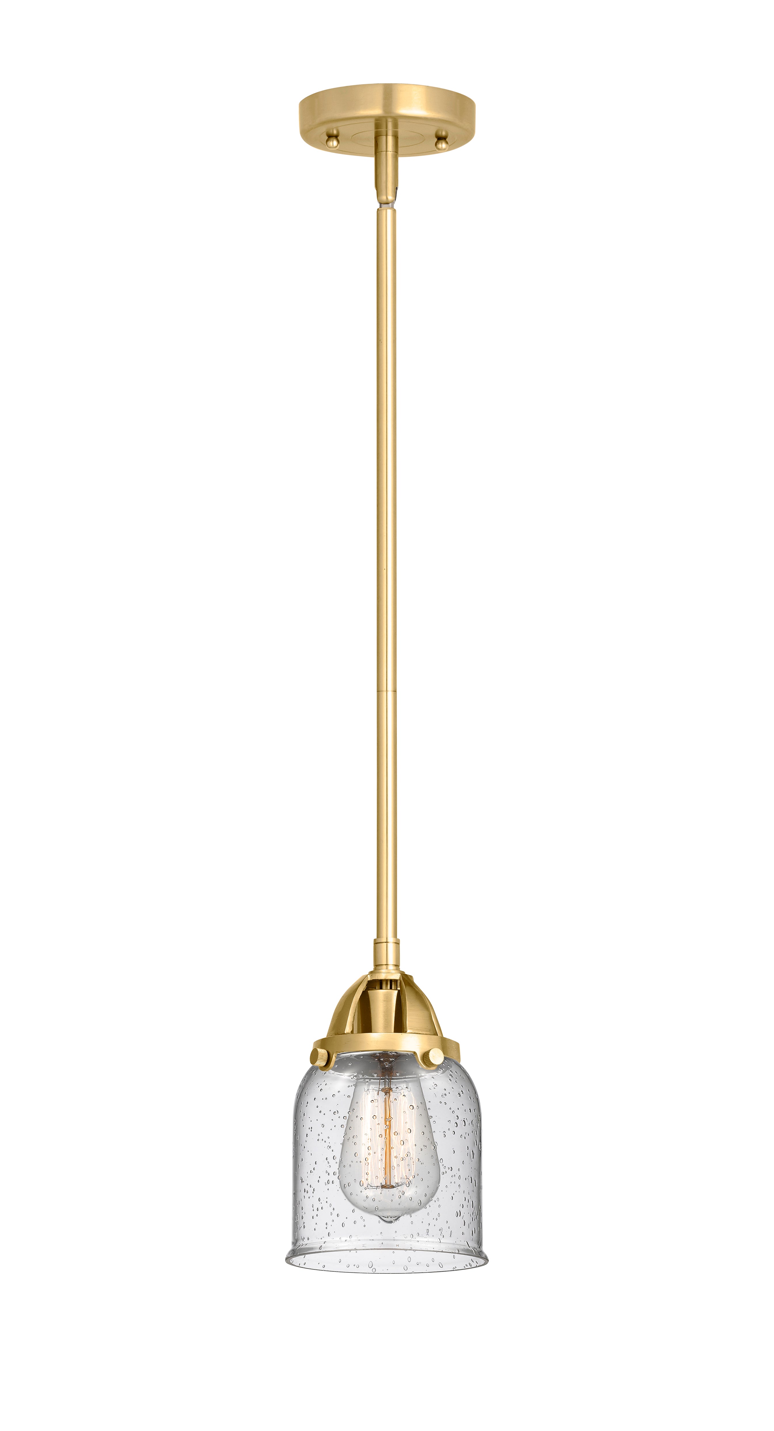 Nouveau 2 Mini Pendant Antique Copper Brass