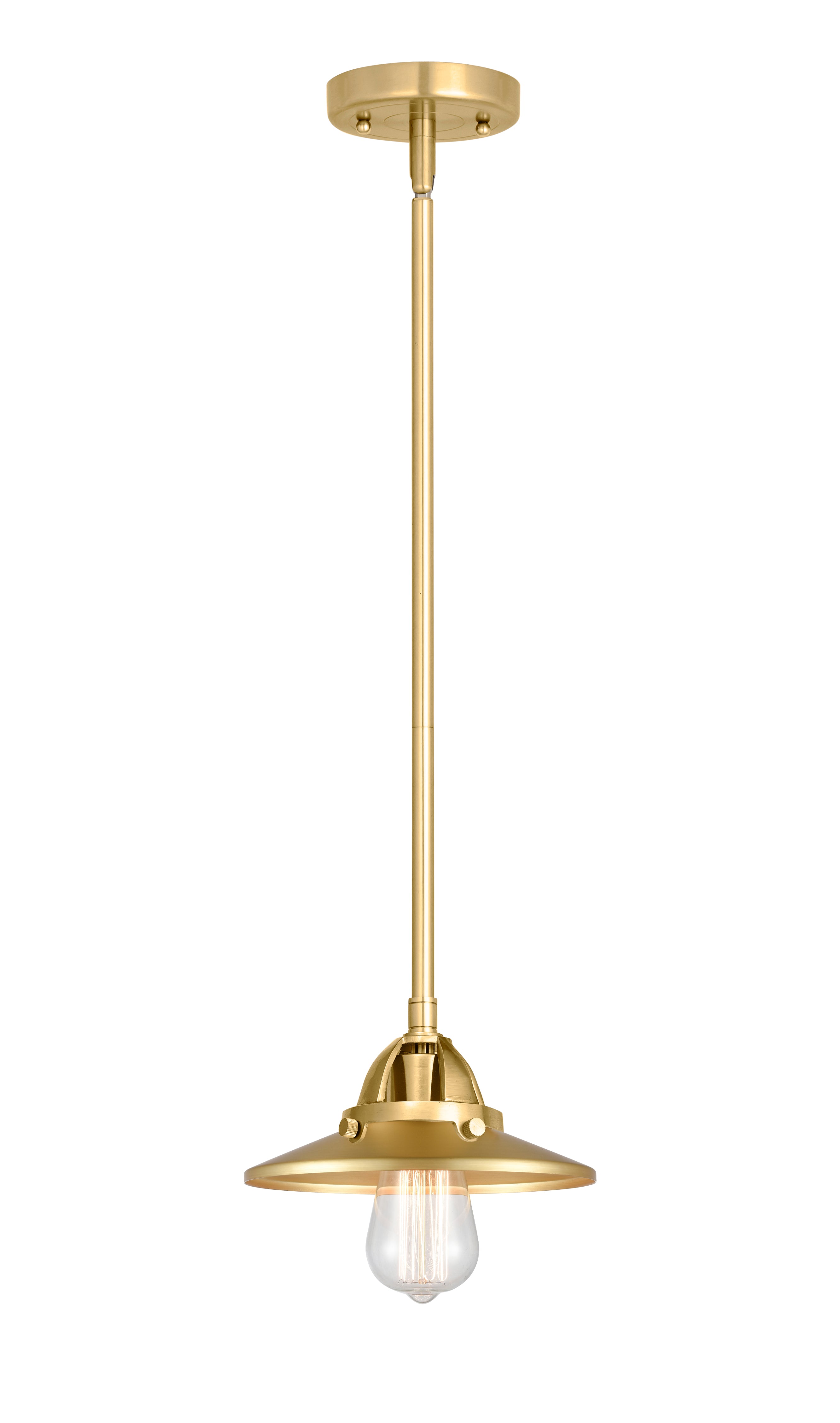 Nouveau 2 Mini Pendant Antique Copper Brass