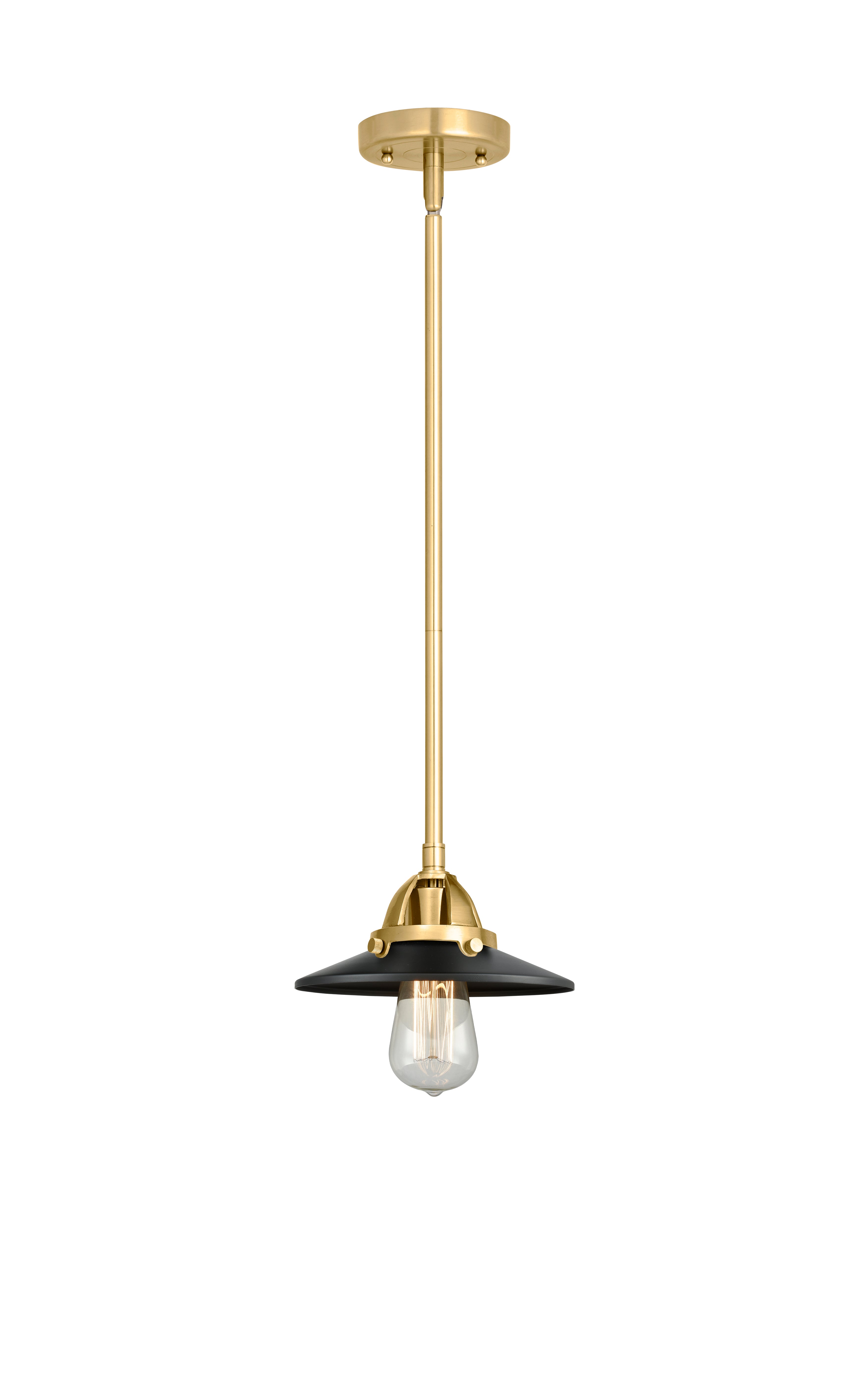 Nouveau 2 Mini Pendant Antique Copper Brass