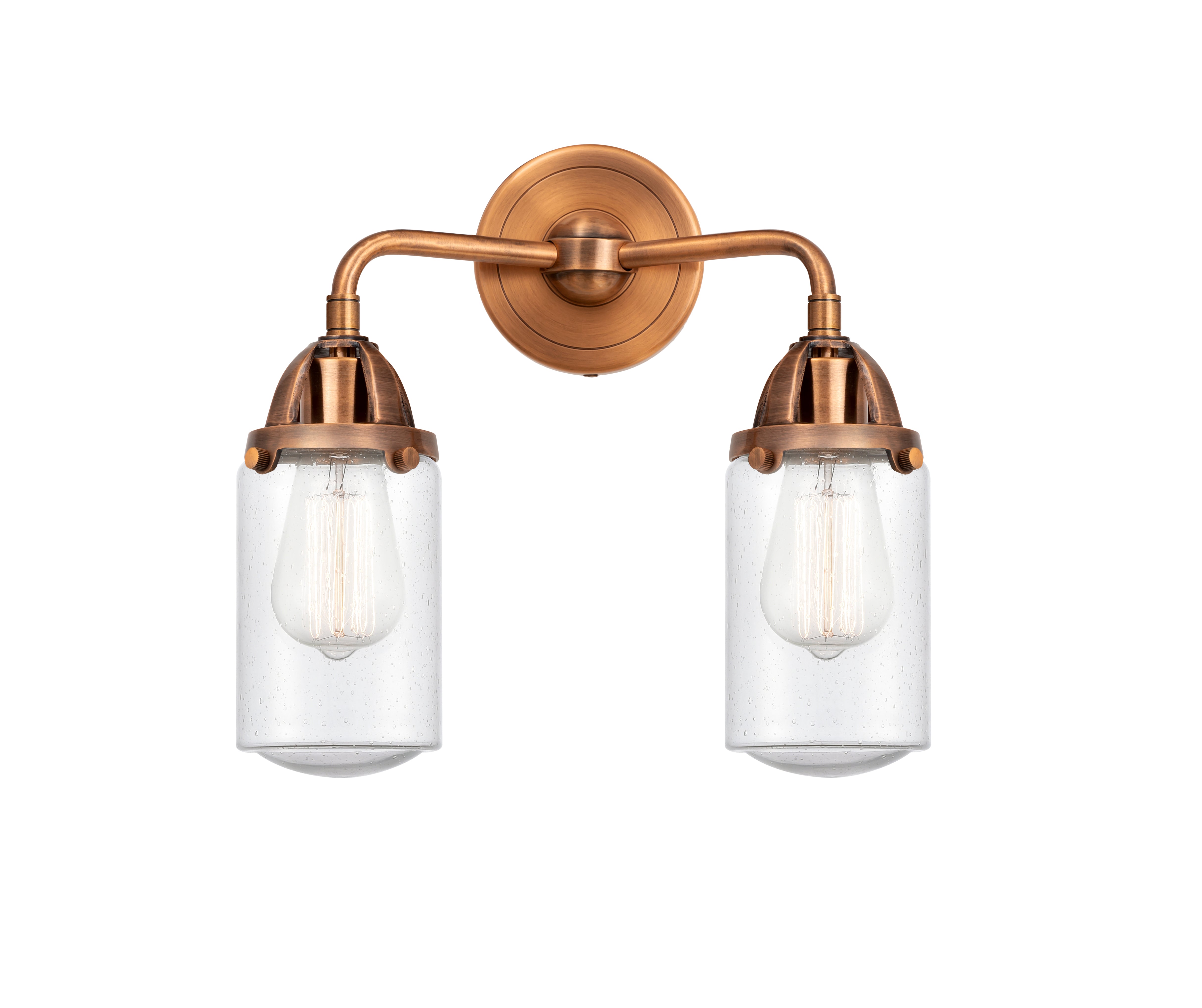 Nouveau 2 Bath Vanity Light Cast Brass