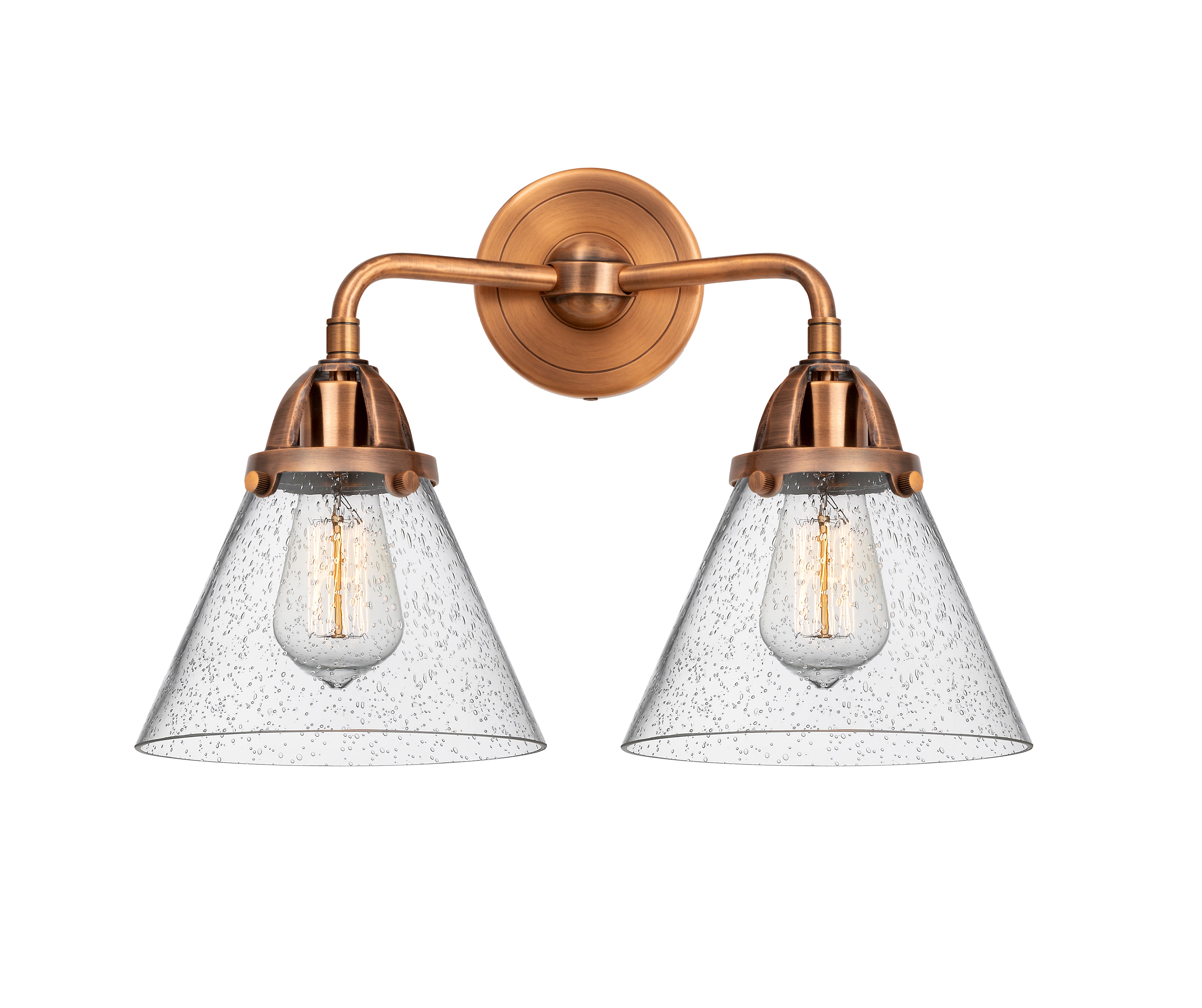 Nouveau 2 Bath Vanity Light Cast Brass