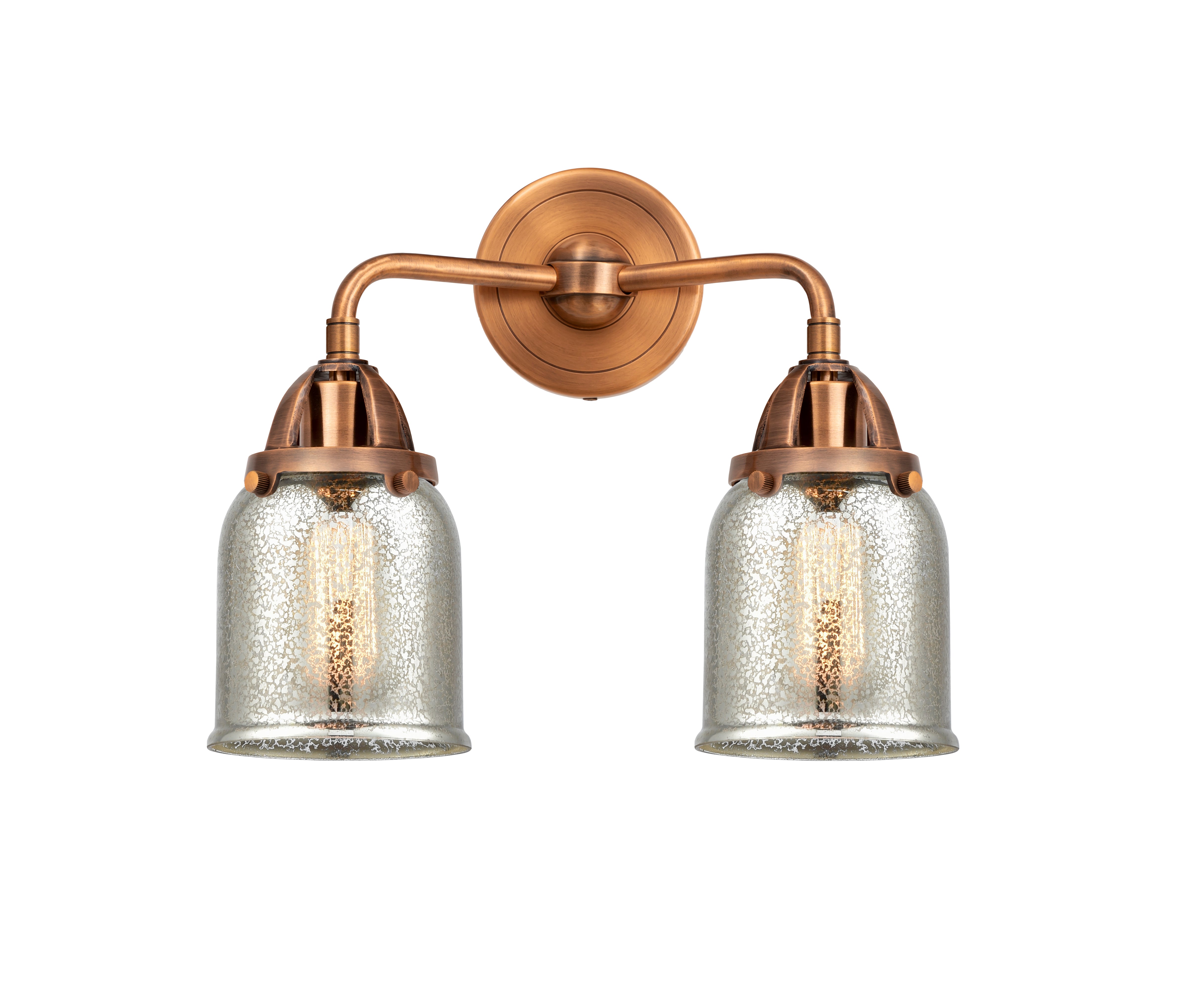 Nouveau 2 Bath Vanity Light Cast Brass