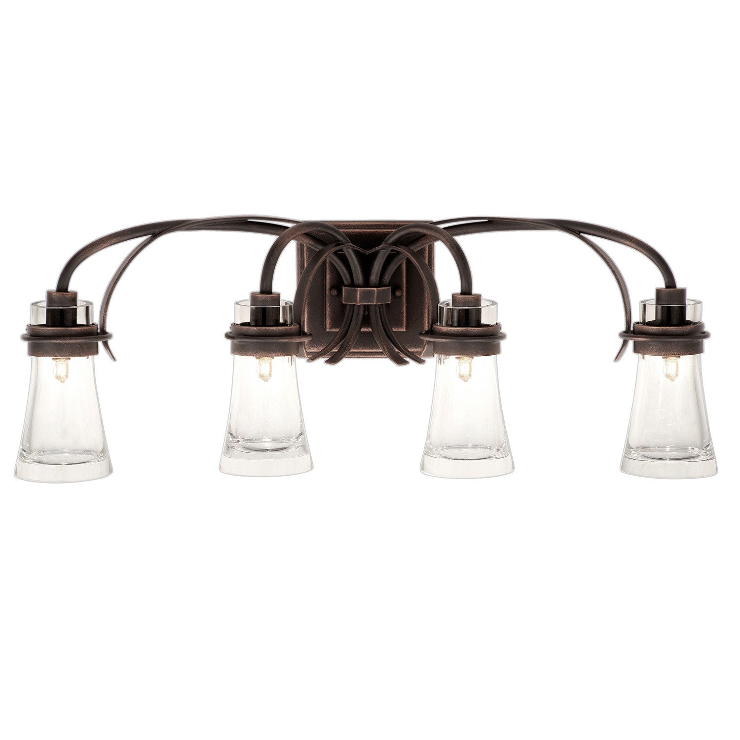 30'' Dover 4 Light Antique Copper Vanity Light