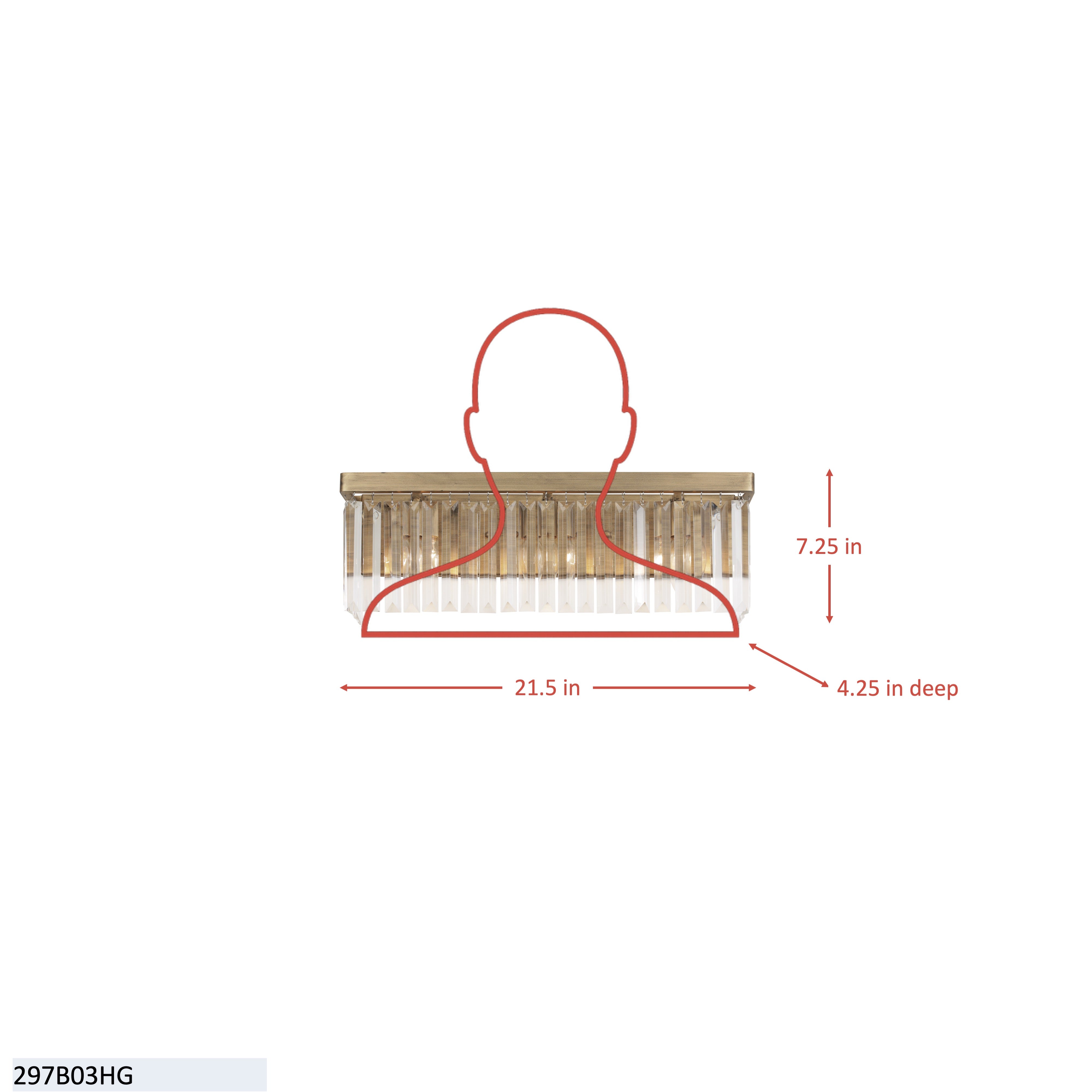 Social Club 3 Light Bath Wall sconce