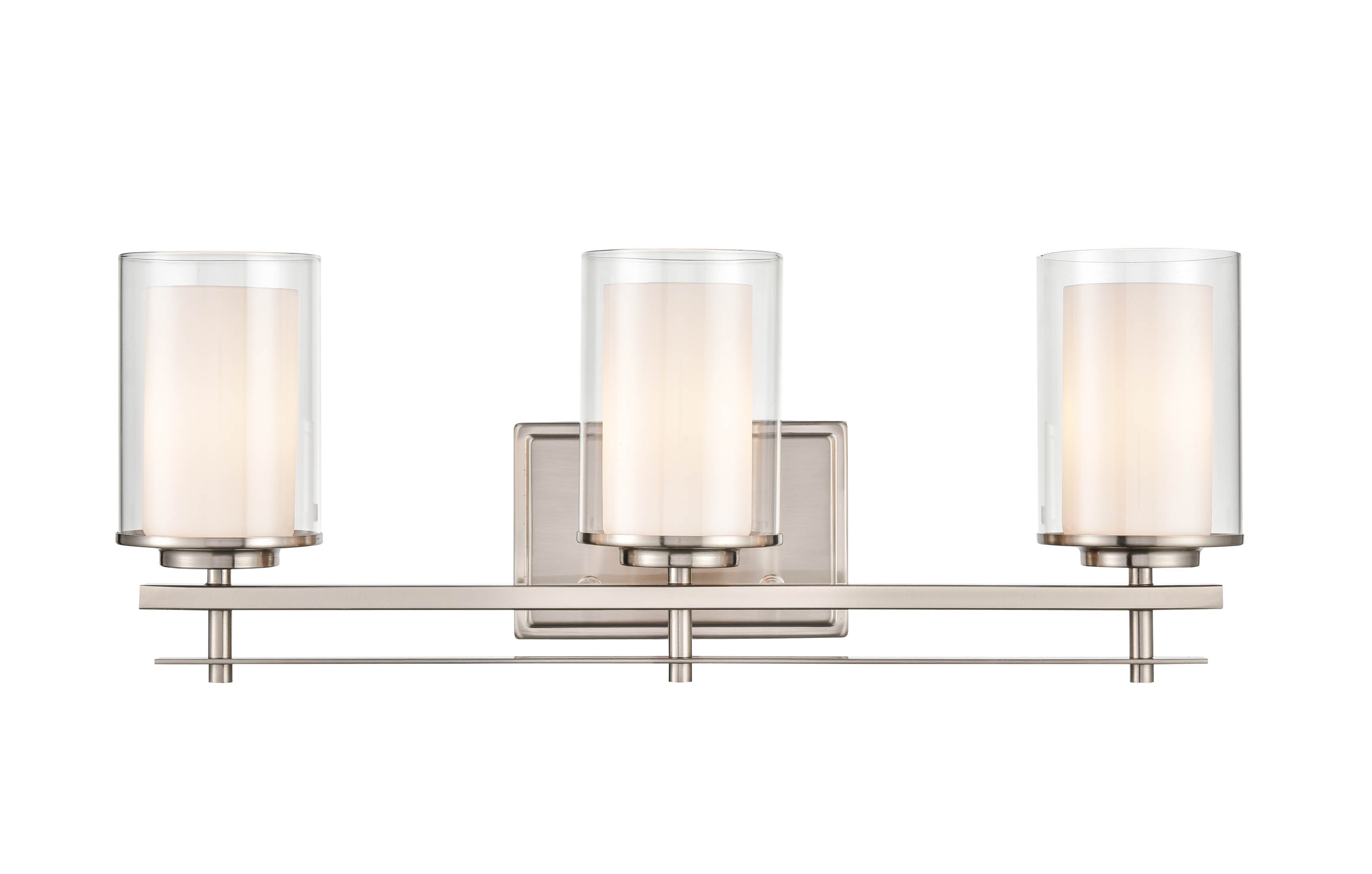 23'' Huderson Brushed Nickel 3 Light Bath Vanity