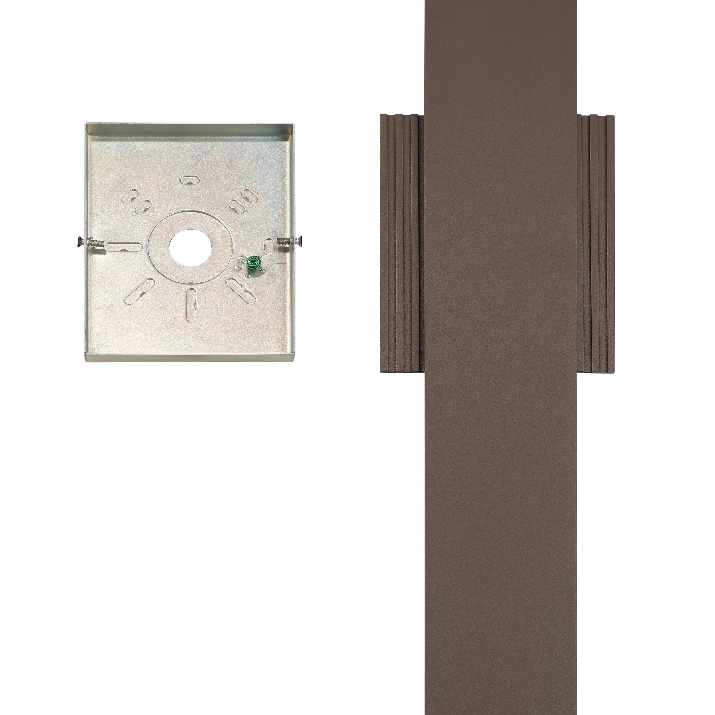 Jacks 36-inch Architectural Bronze 5CCT LED Exterior Wall Sconce