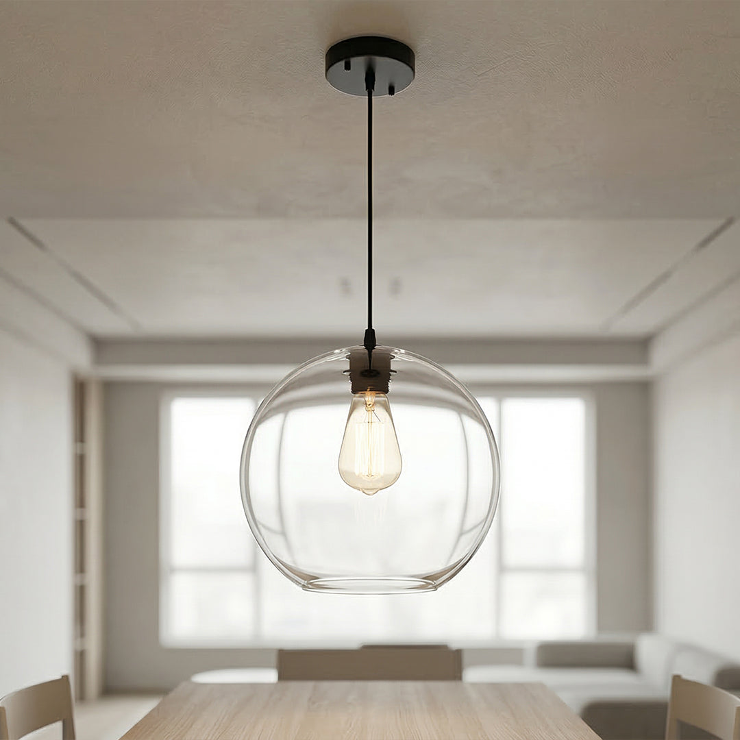Clear Glass 1 Light 10 Inch Mini Pendant