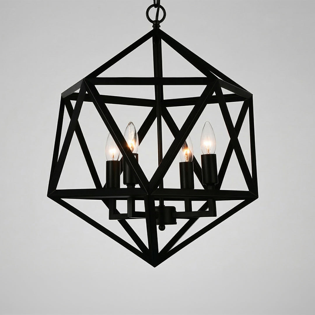 Amazon 4 Light Black Pendant Light