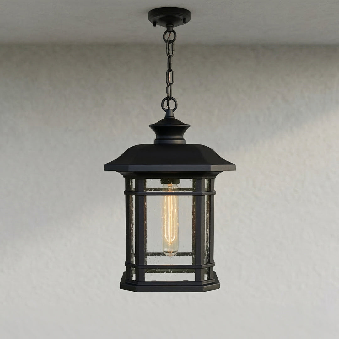 Blackburn 1 Light Black Outdoor Pendant