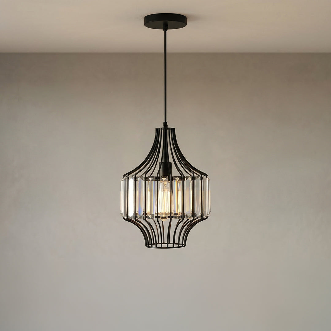 Alethia 1 Light Black Pendant