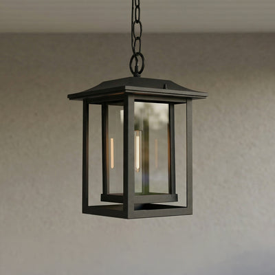 Winfield 1 Light Black Outdoor Pendant Hanging Lantern