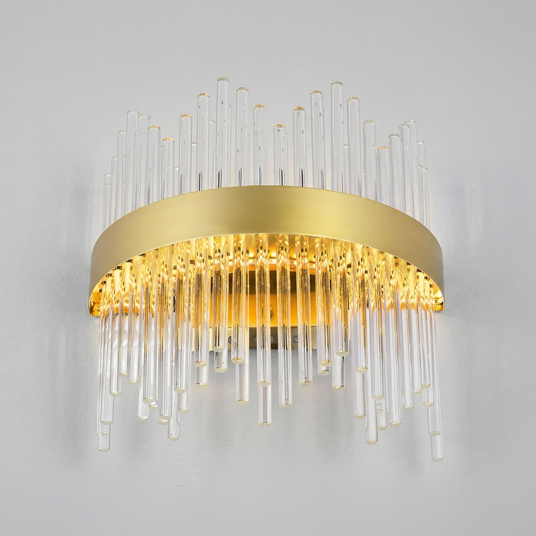 Genevieve 12 Inch Gold Wall Sconce