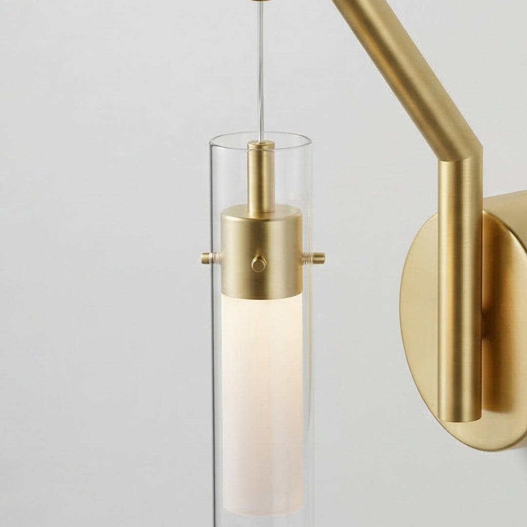 Olinda 5in Gold Wall Light Integrated LED Satin Gold