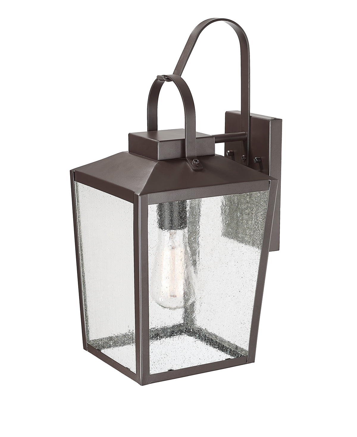 17.88-inch Devens Powder Coated Bronze 1-Light Outdoor Wall Sconce