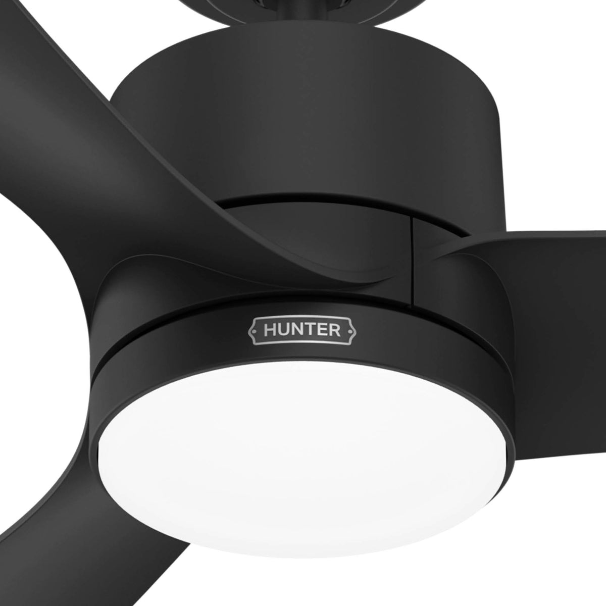 52 inch Bolsa Matte Black Ceiling Fan with LED Light Kit and Handheld Remote