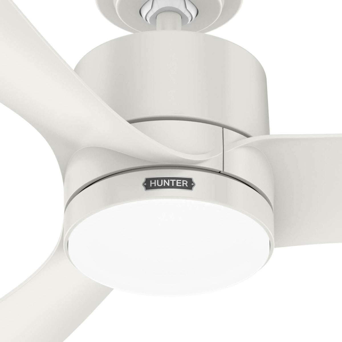 52 inch Bolsa Fresh White Ceiling Fan with LED Light Kit and Handheld Remote